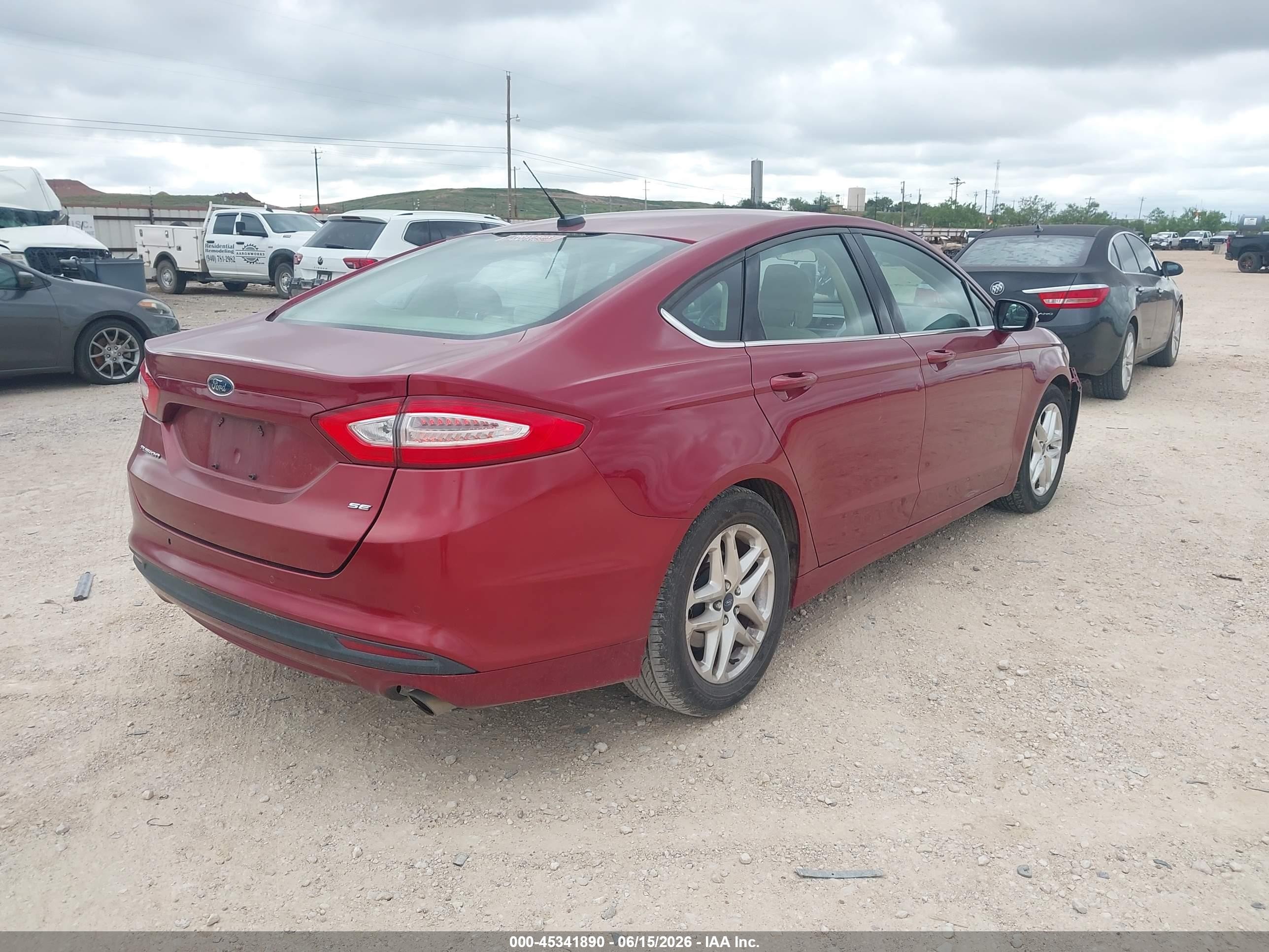 2013 Ford Fusion Se Red vin: 3FA6P0H70DR140908