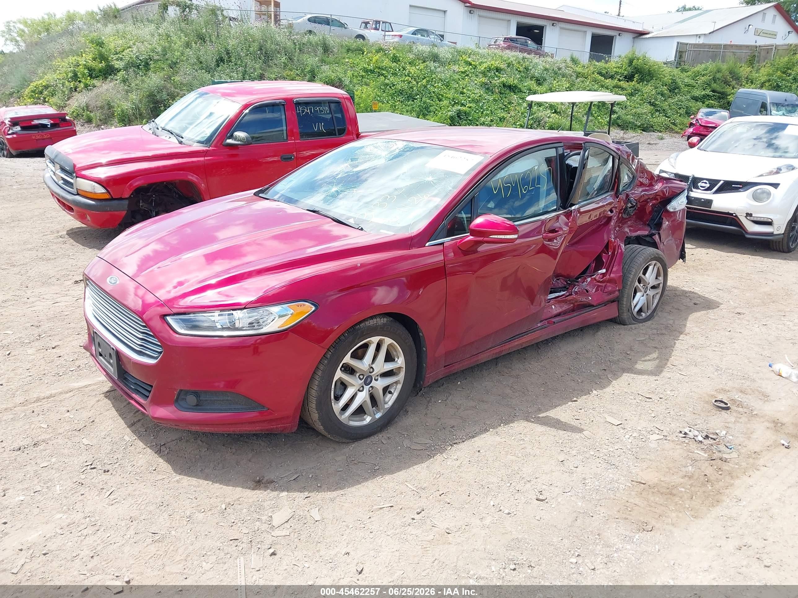2013 Ford Fusion Se Red vin: 3FA6P0H70DR208799
