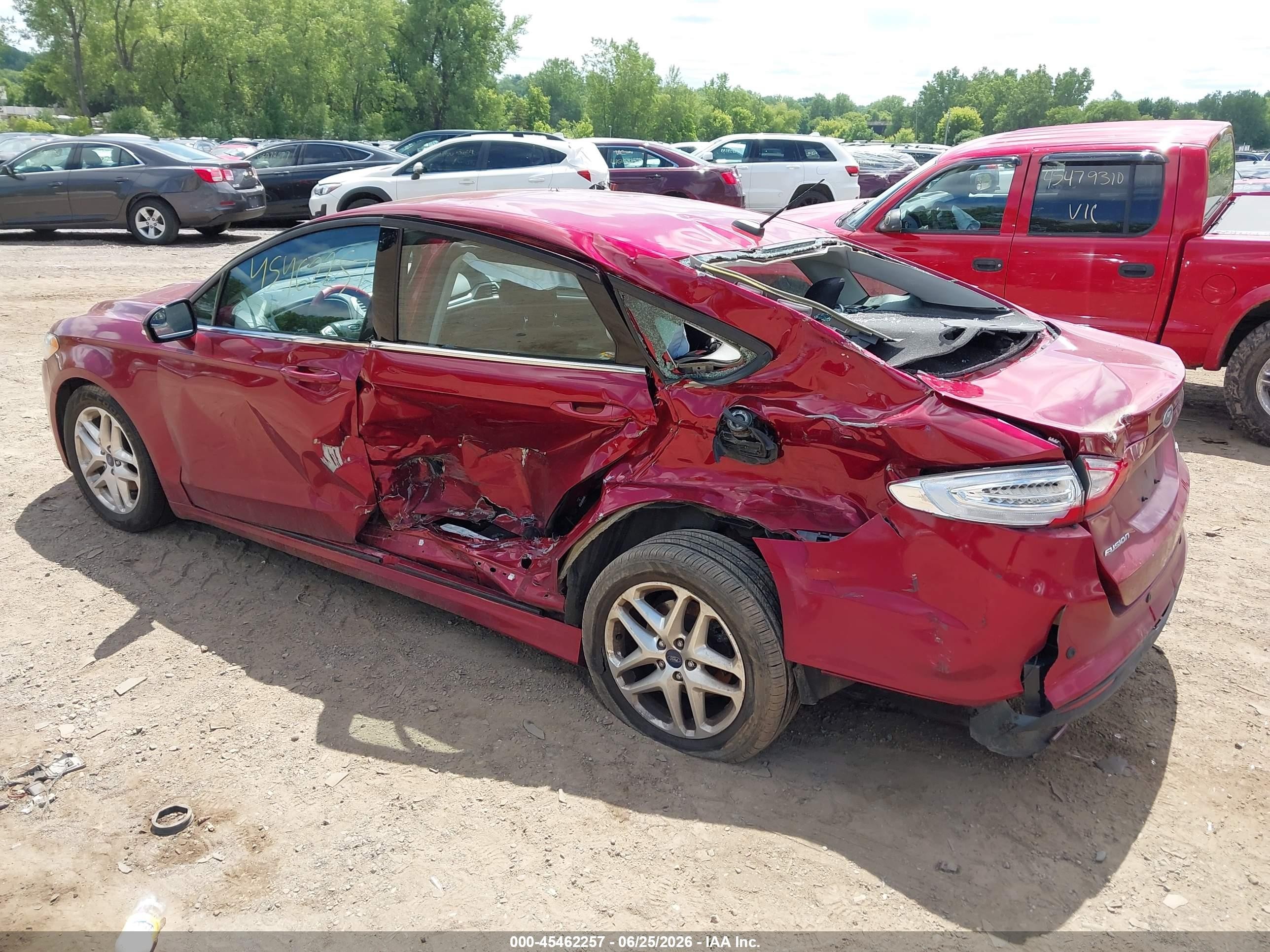 2013 Ford Fusion Se Red vin: 3FA6P0H70DR208799