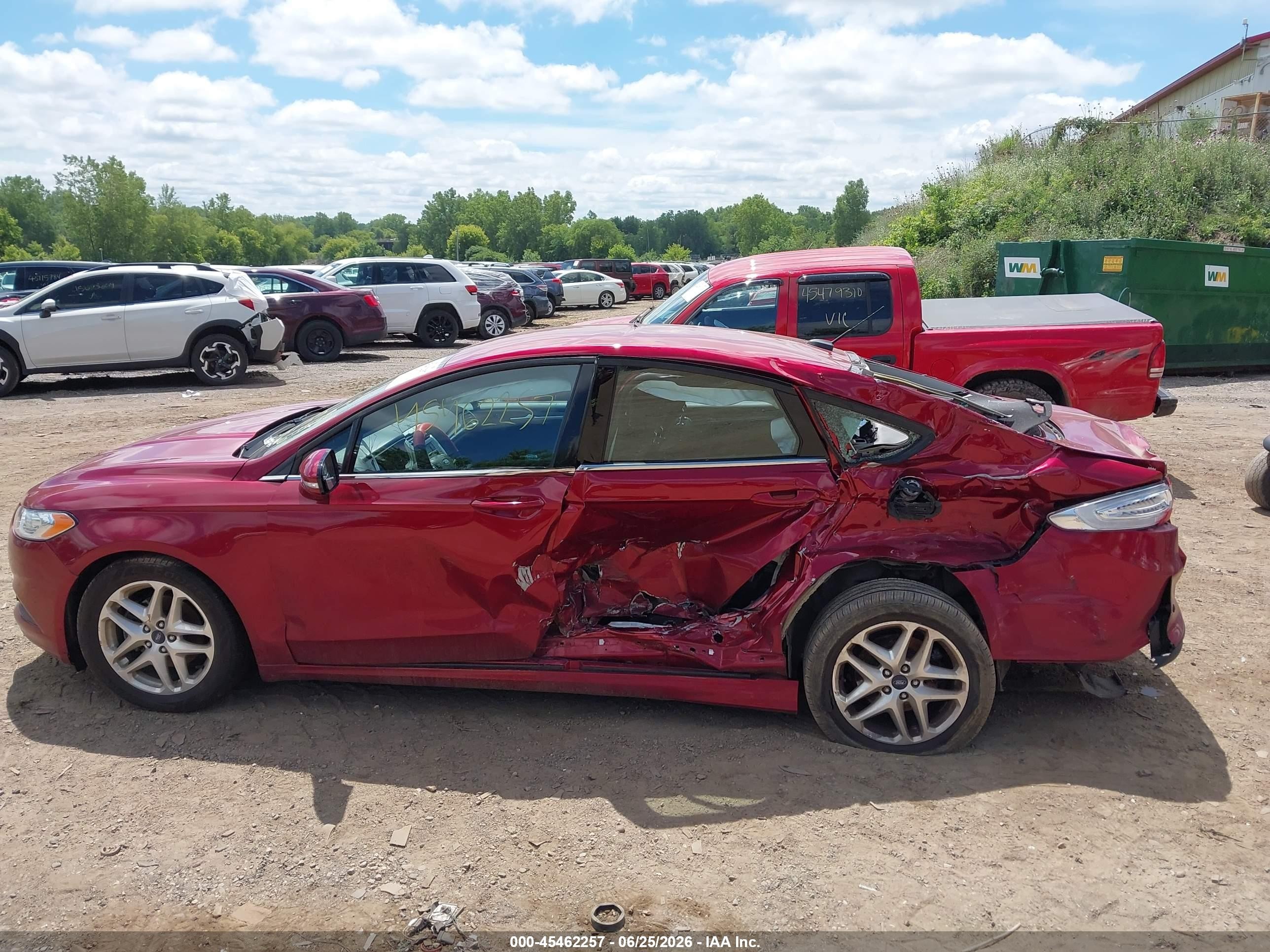 2013 Ford Fusion Se Red vin: 3FA6P0H70DR208799