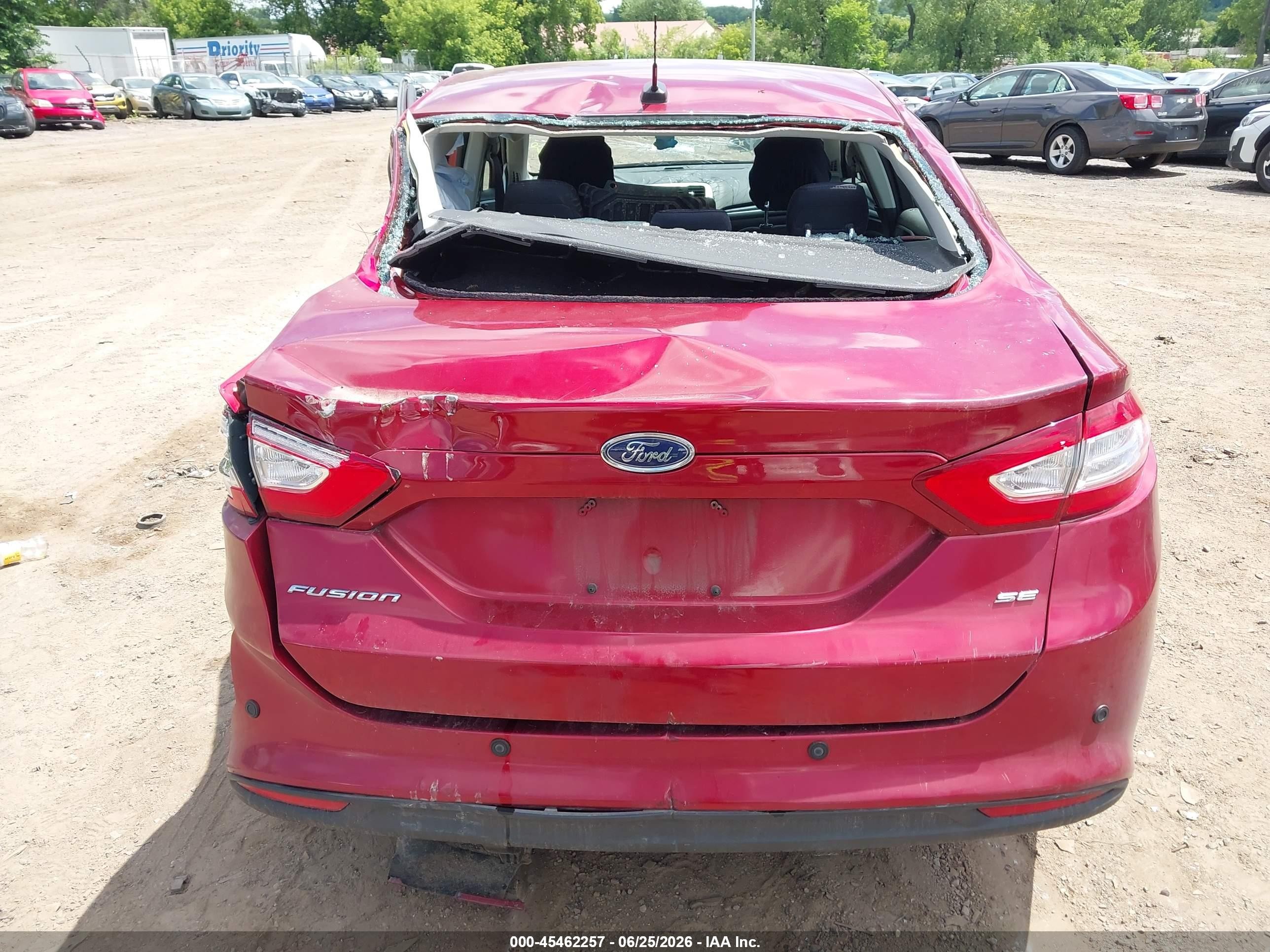 2013 Ford Fusion Se Red vin: 3FA6P0H70DR208799