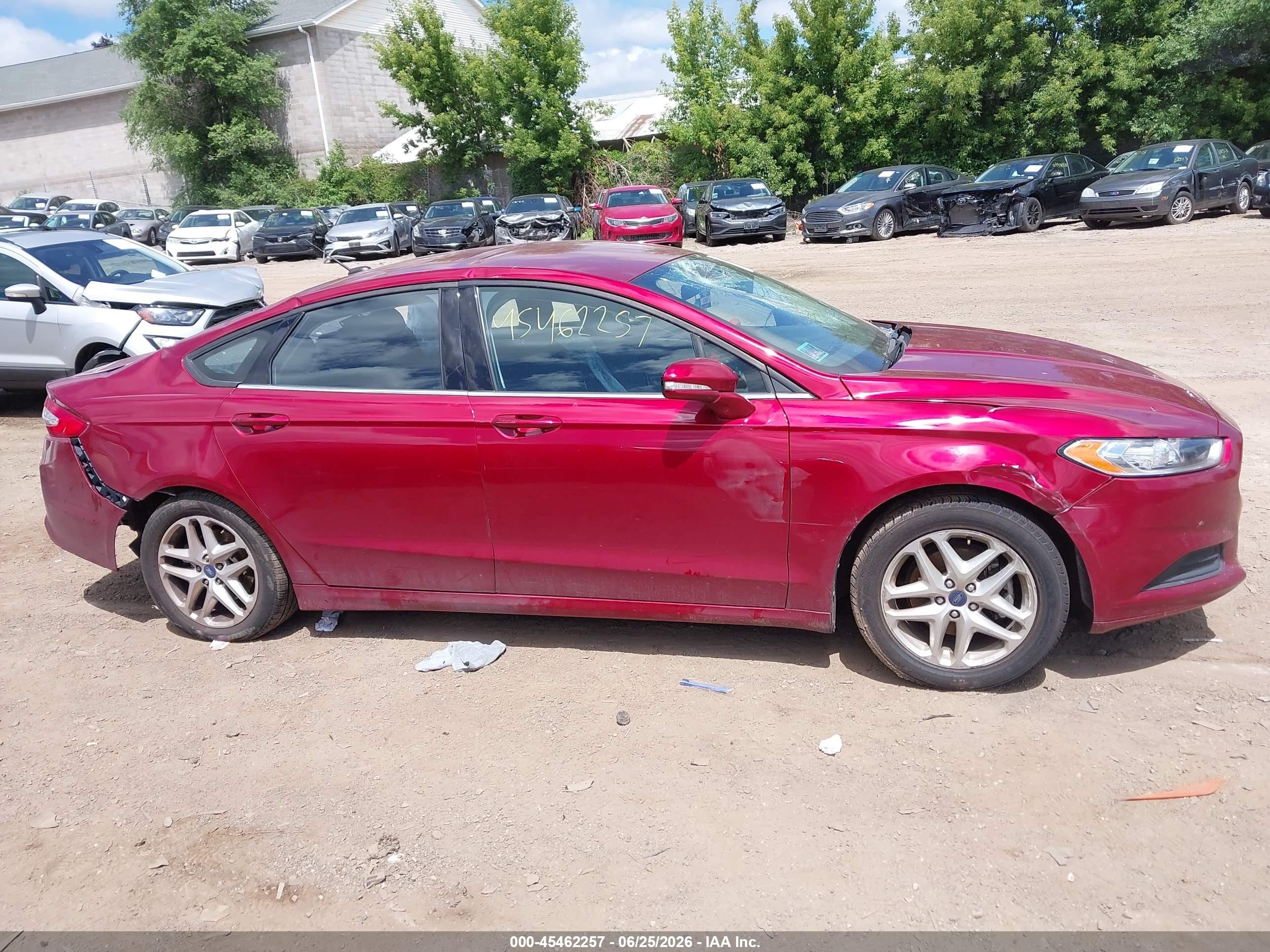 2013 Ford Fusion Se Red vin: 3FA6P0H70DR208799