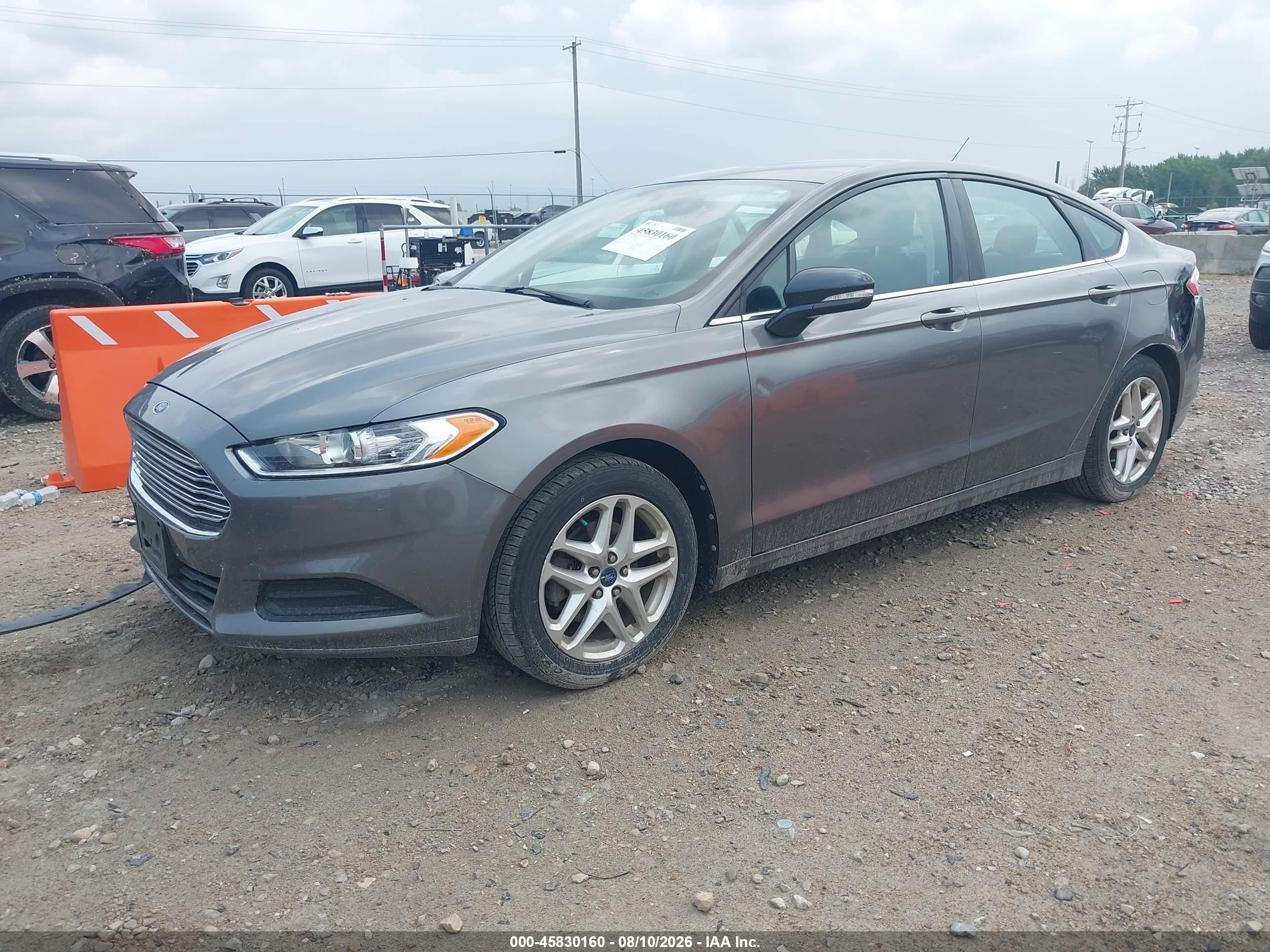 2013 Ford Fusion Se Gray vin: 3FA6P0H70DR225344