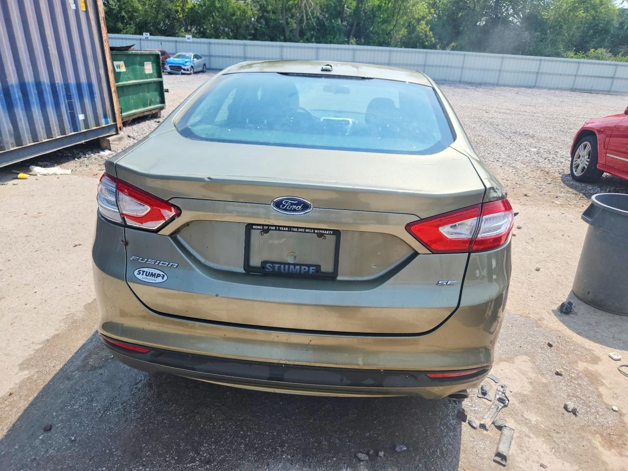 2013 Ford Fusion Se Green vin: 3FA6P0H70DR225599