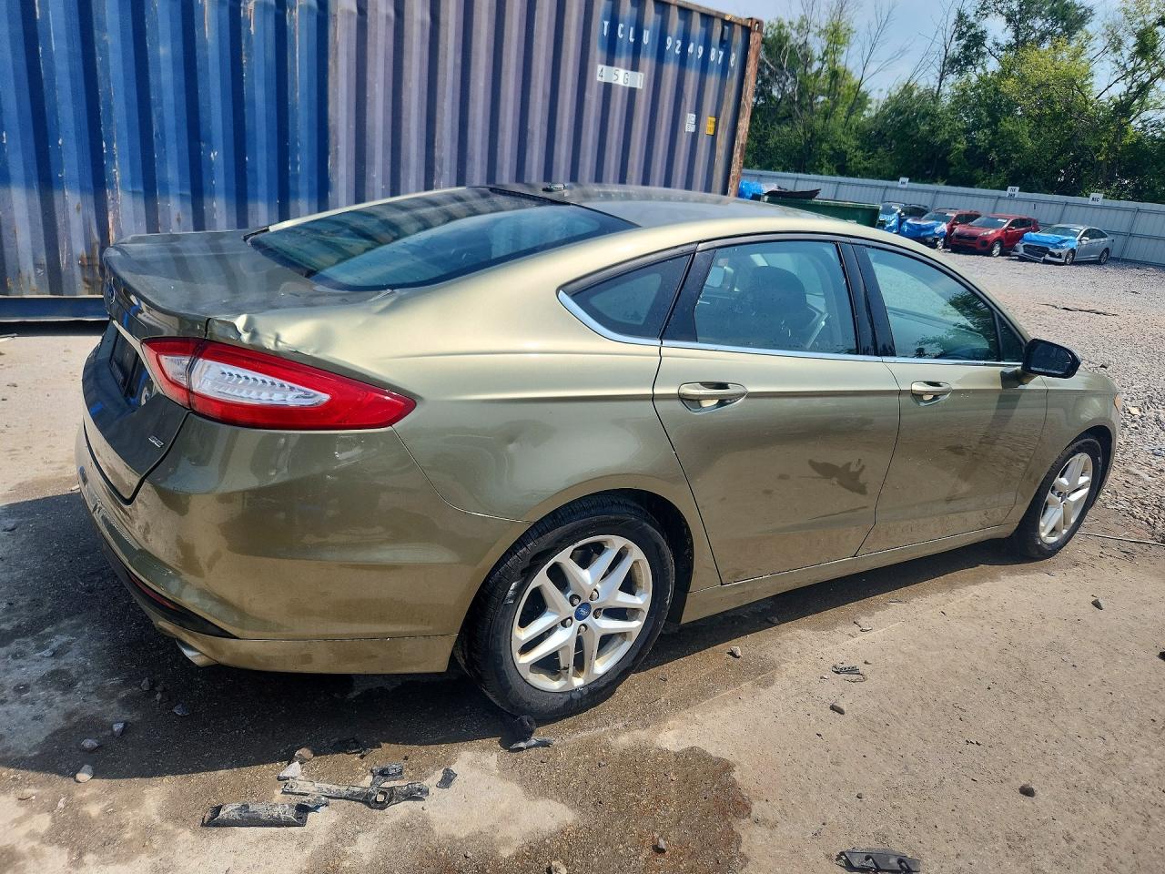 2013 Ford Fusion Se Green vin: 3FA6P0H70DR225599