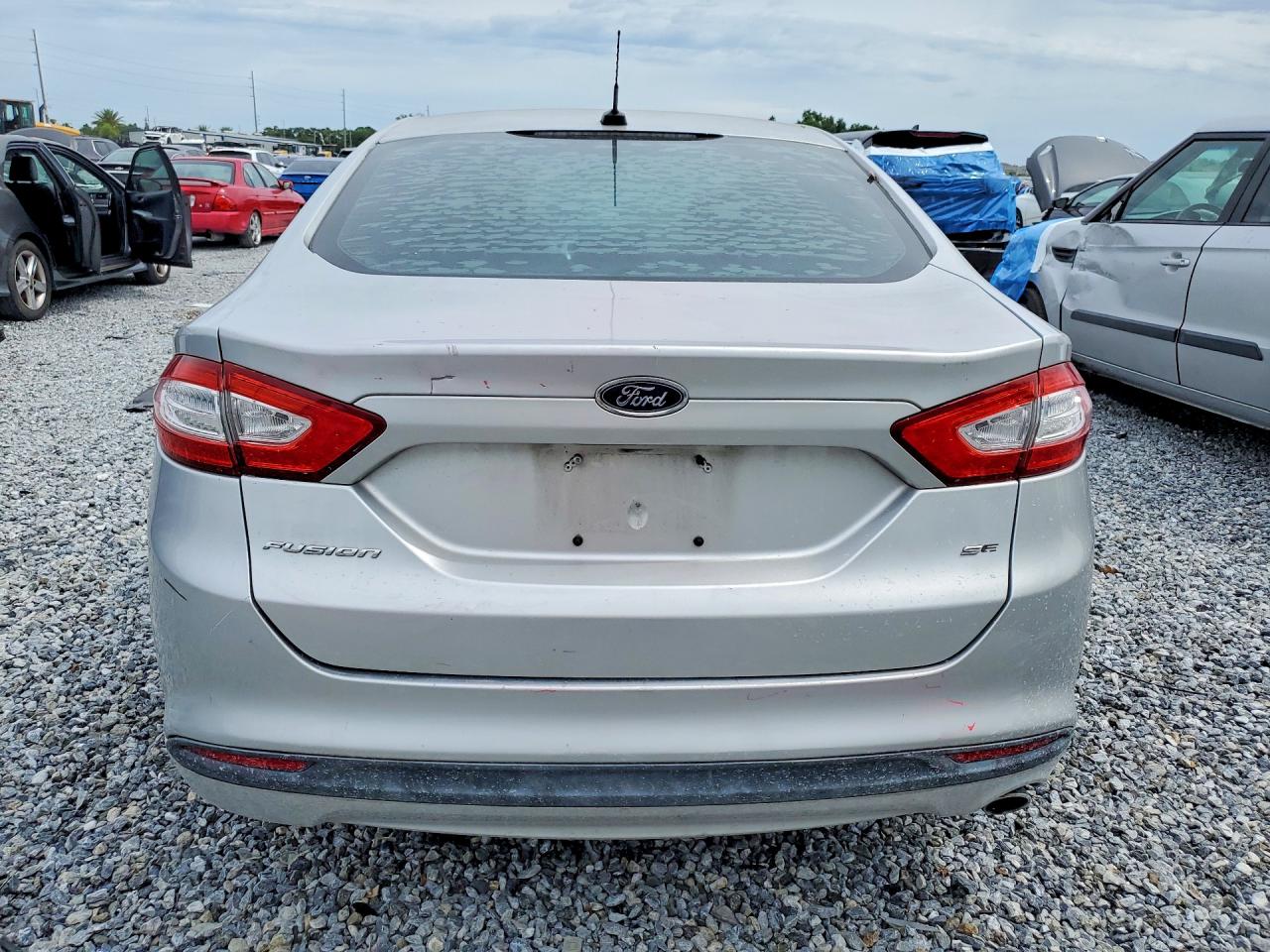 2013 Ford Fusion Se Silver vin: 3FA6P0H70DR248591