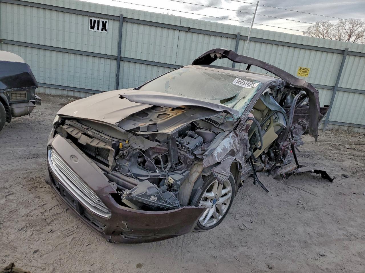 2013 Ford Fusion Se Burgundy vin: 3FA6P0H70DR257050
