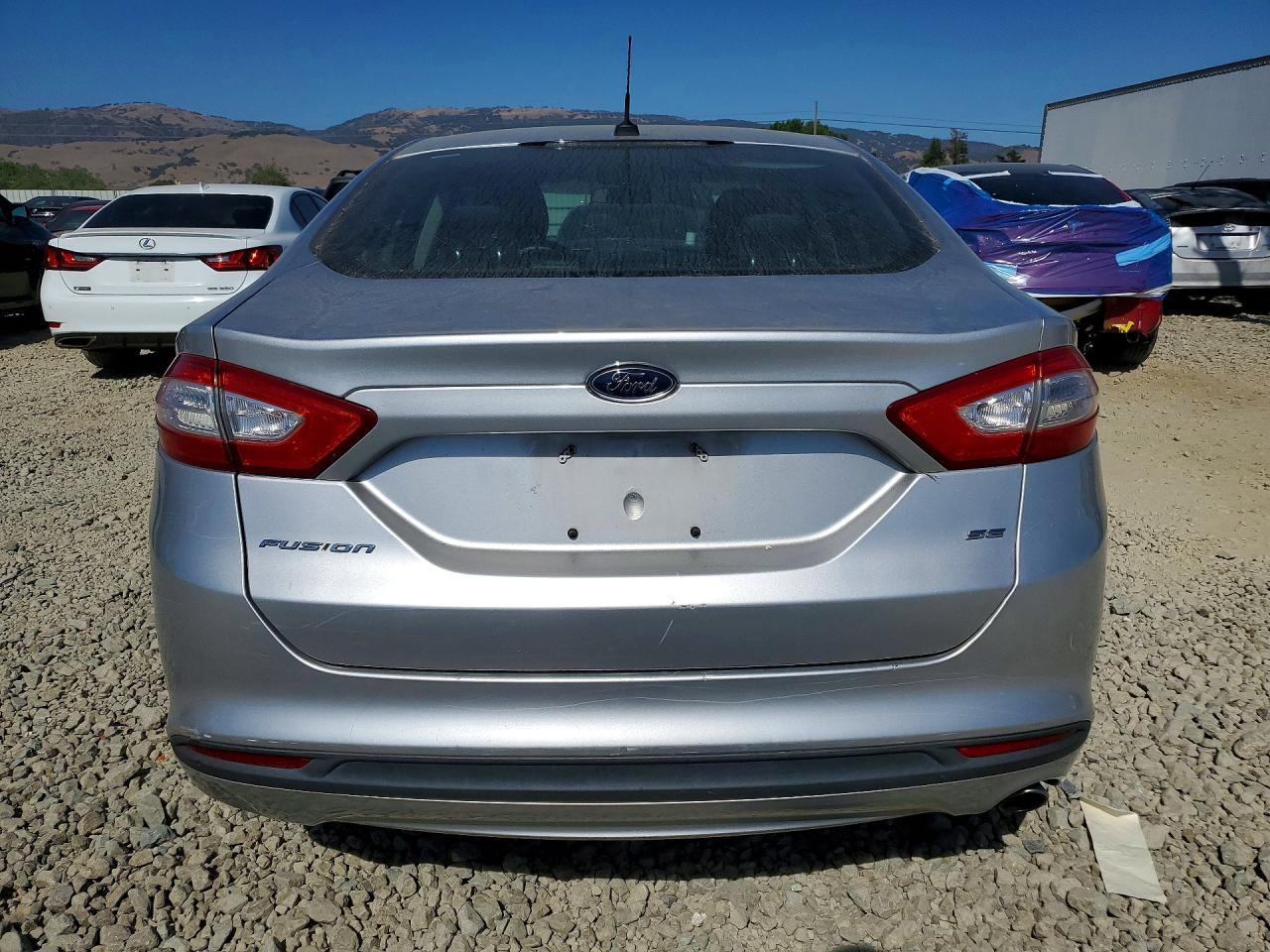 2013 Ford Fusion Se Silver vin: 3FA6P0H70DR286578