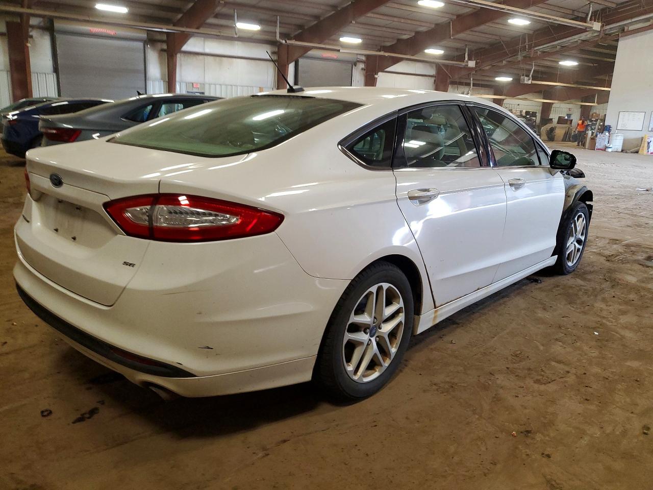 2013 Ford Fusion Se White vin: 3FA6P0H70DR339800