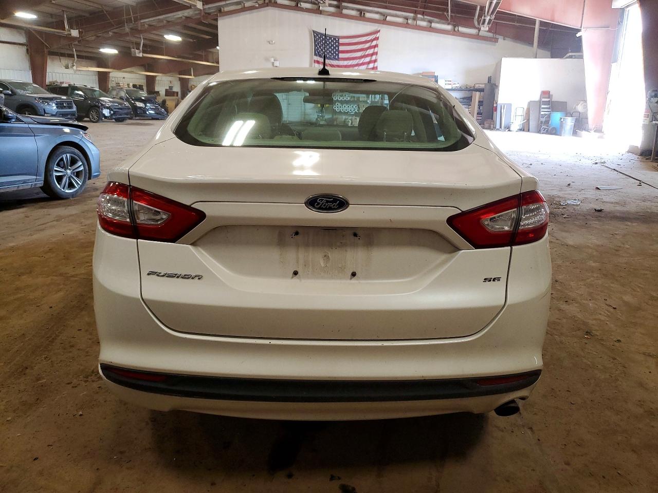 2013 Ford Fusion Se White vin: 3FA6P0H70DR339800