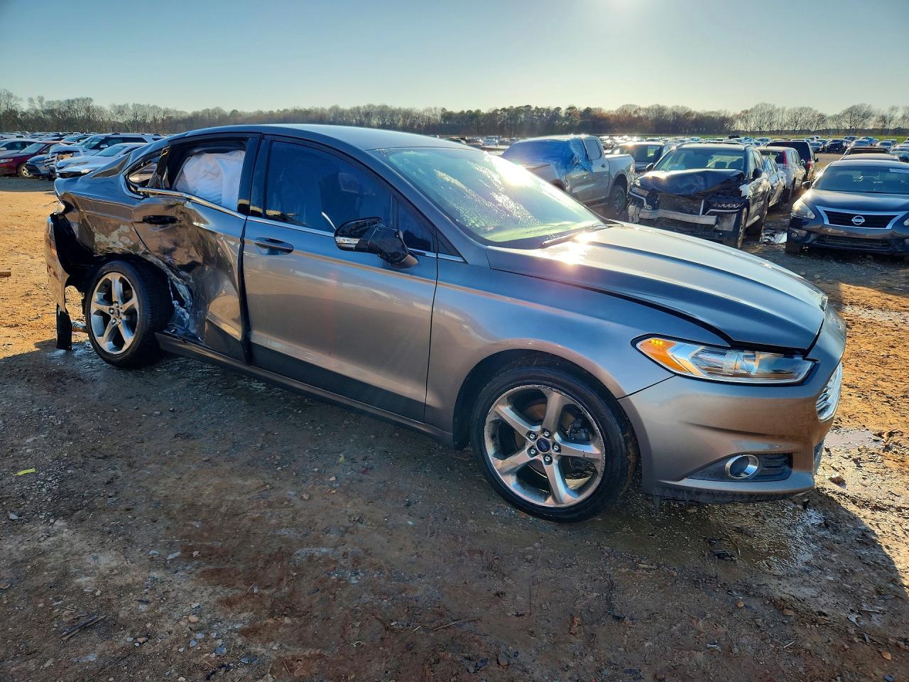 2013 Ford Fusion Se Gray vin: 3FA6P0H70DR382582