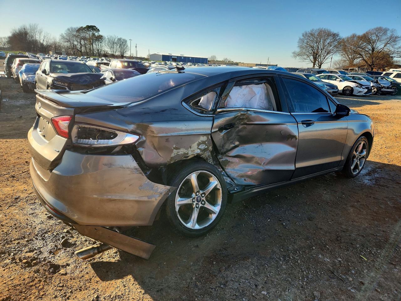 2013 Ford Fusion Se Gray vin: 3FA6P0H70DR382582