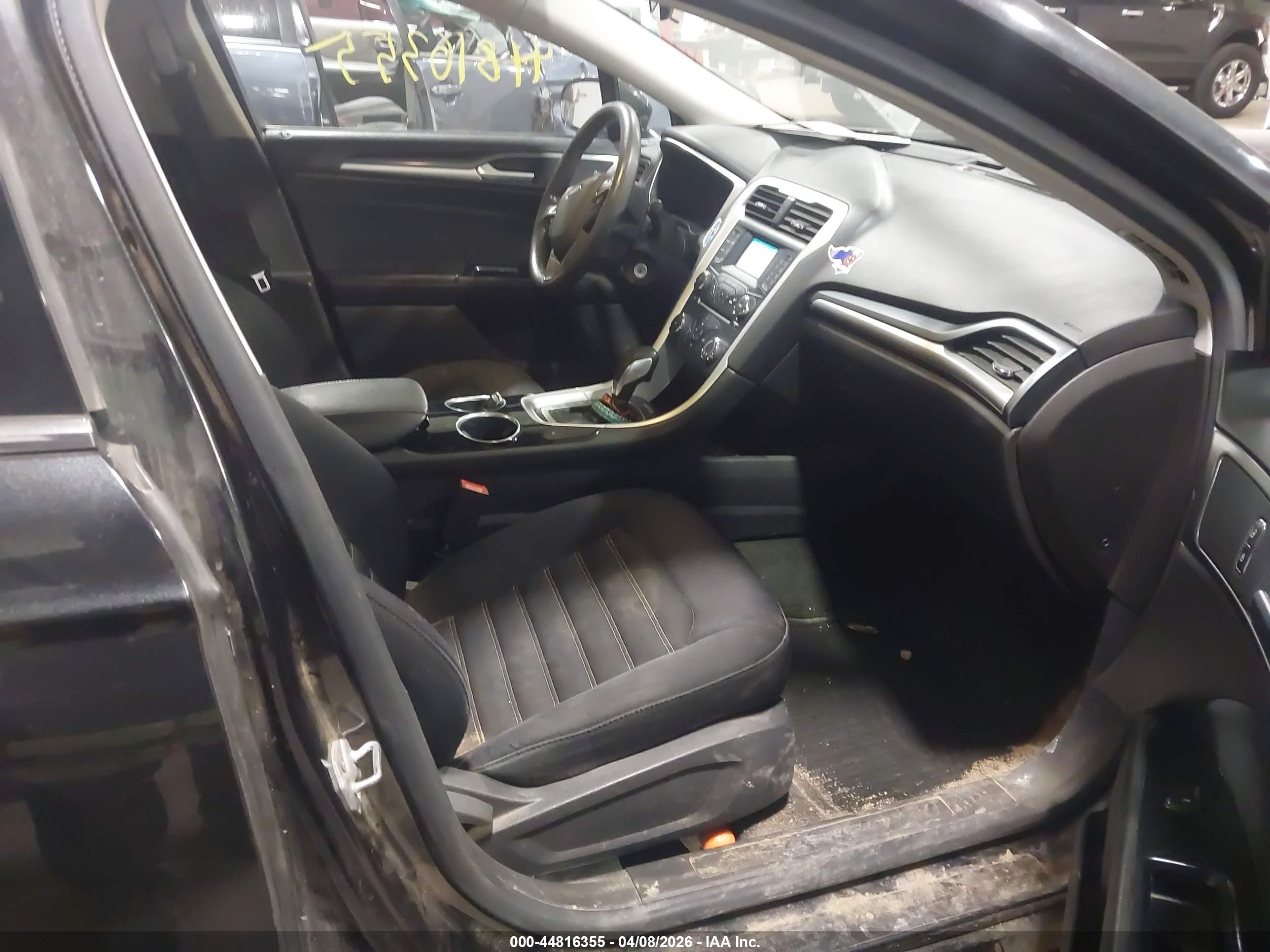 2013 Ford Fusion Se Black vin: 3FA6P0H70DR388334