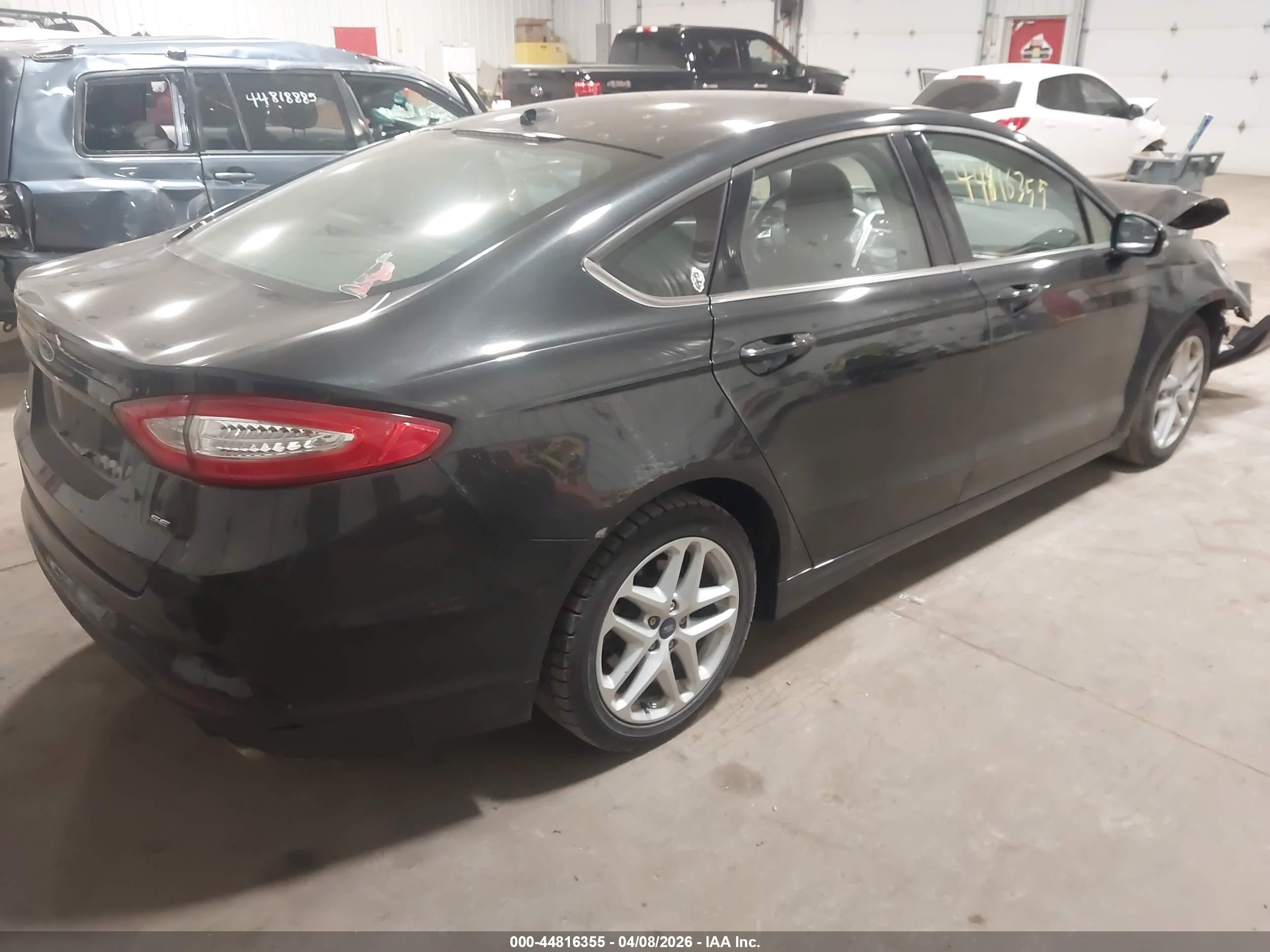 2013 Ford Fusion Se Black vin: 3FA6P0H70DR388334