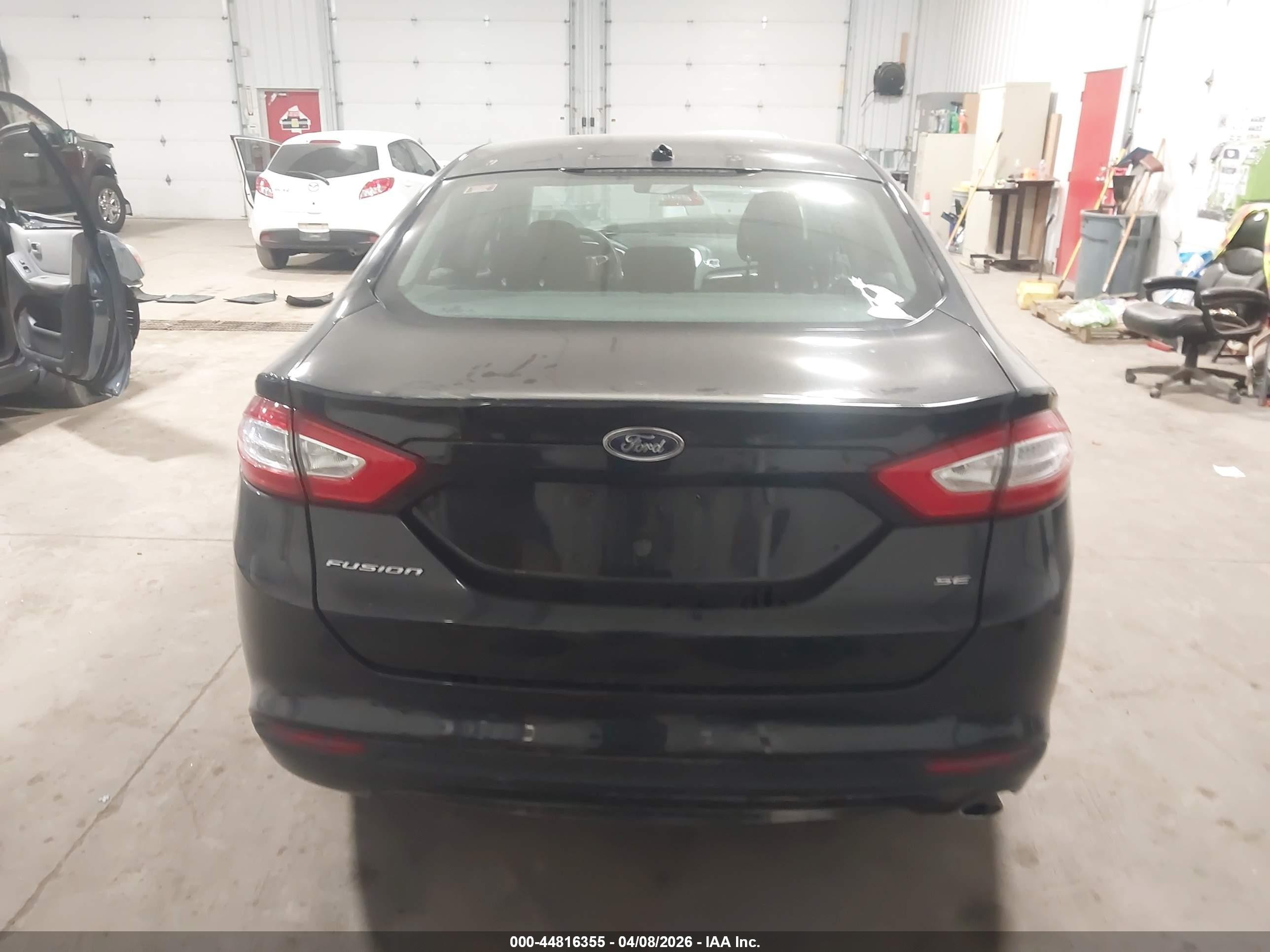 2013 Ford Fusion Se Black vin: 3FA6P0H70DR388334
