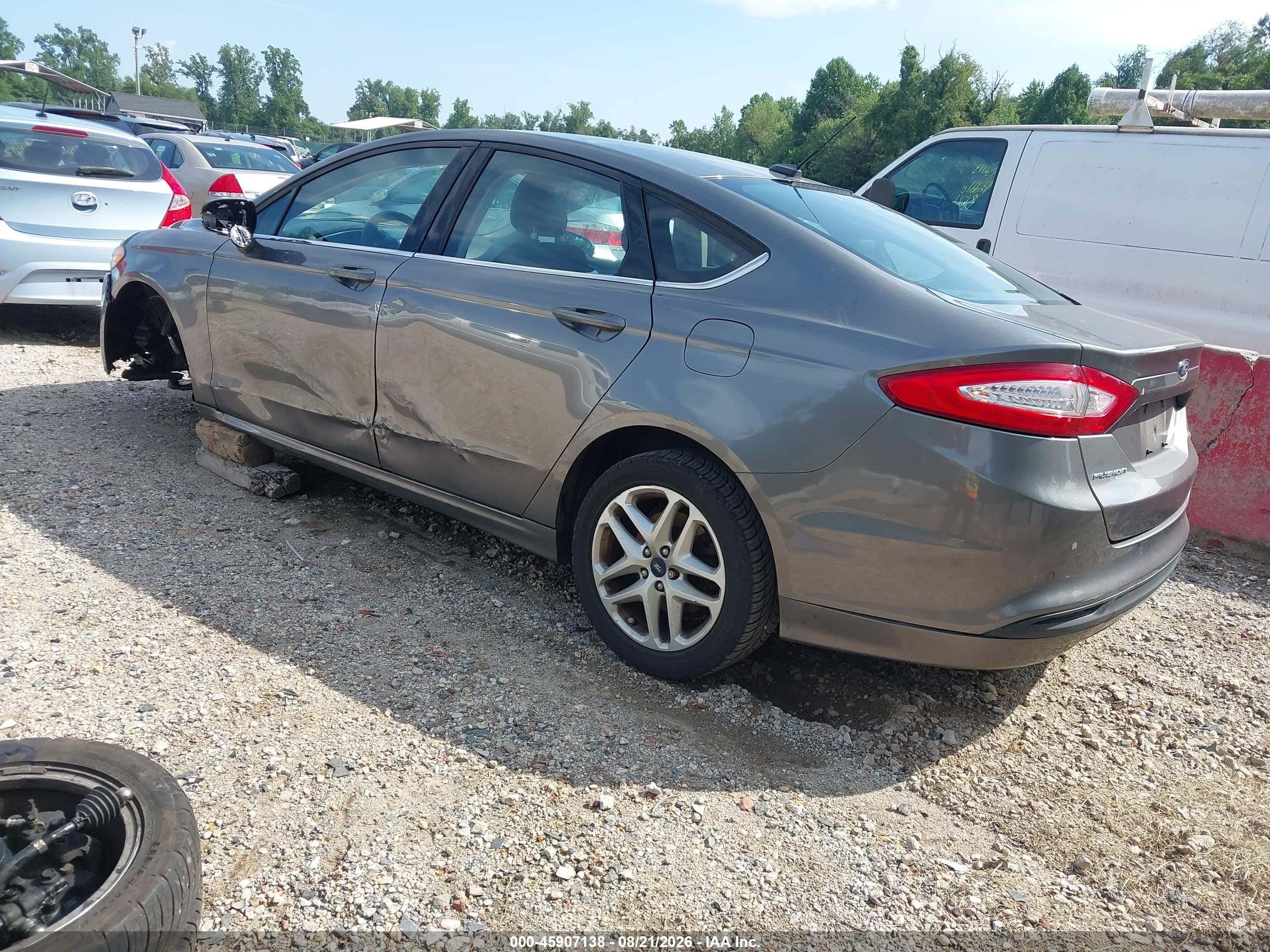 2014 Ford Fusion Se Серый vin: 3FA6P0H70ER118991
