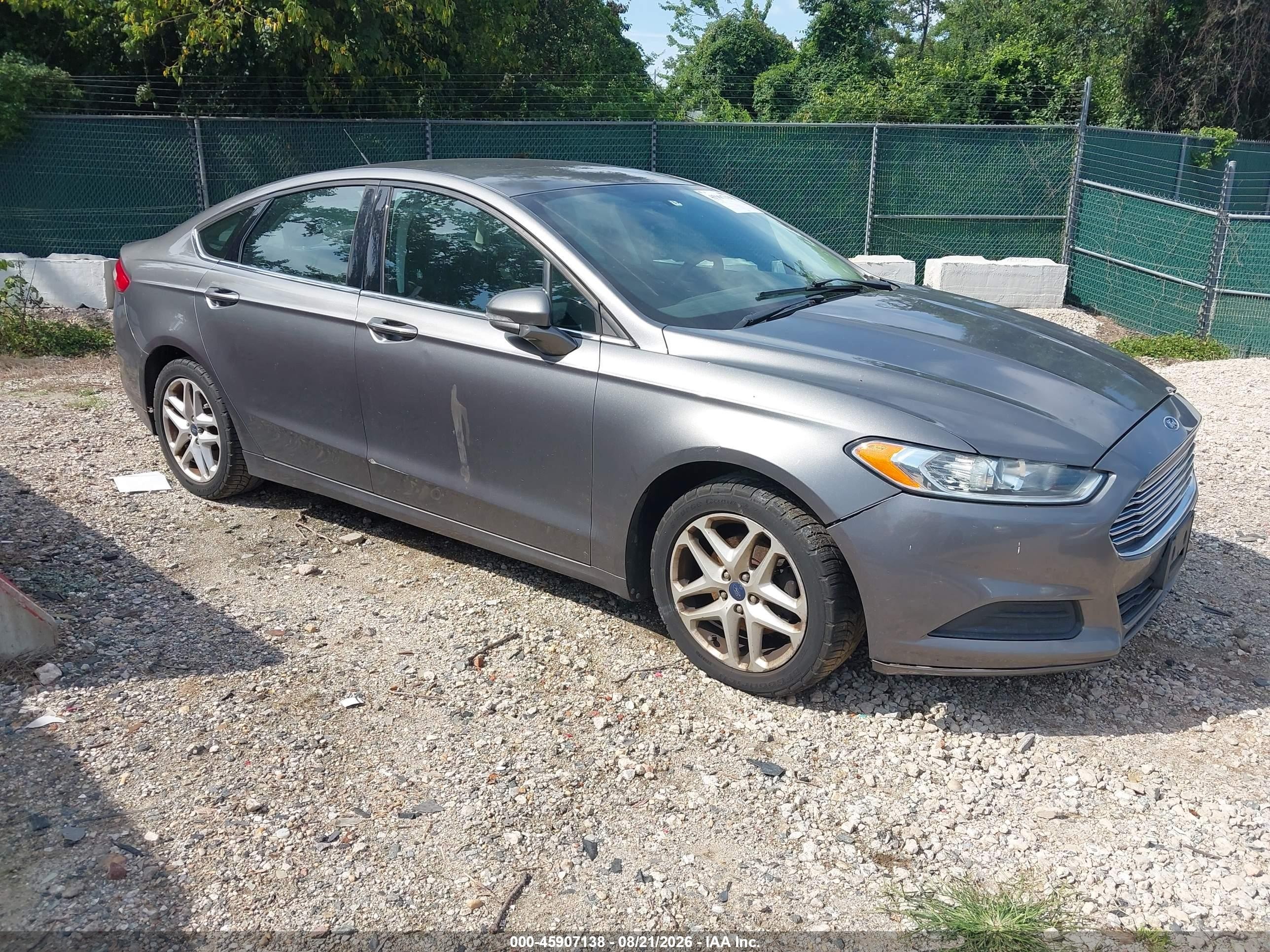 2014 Ford Fusion Se Серый vin: 3FA6P0H70ER118991