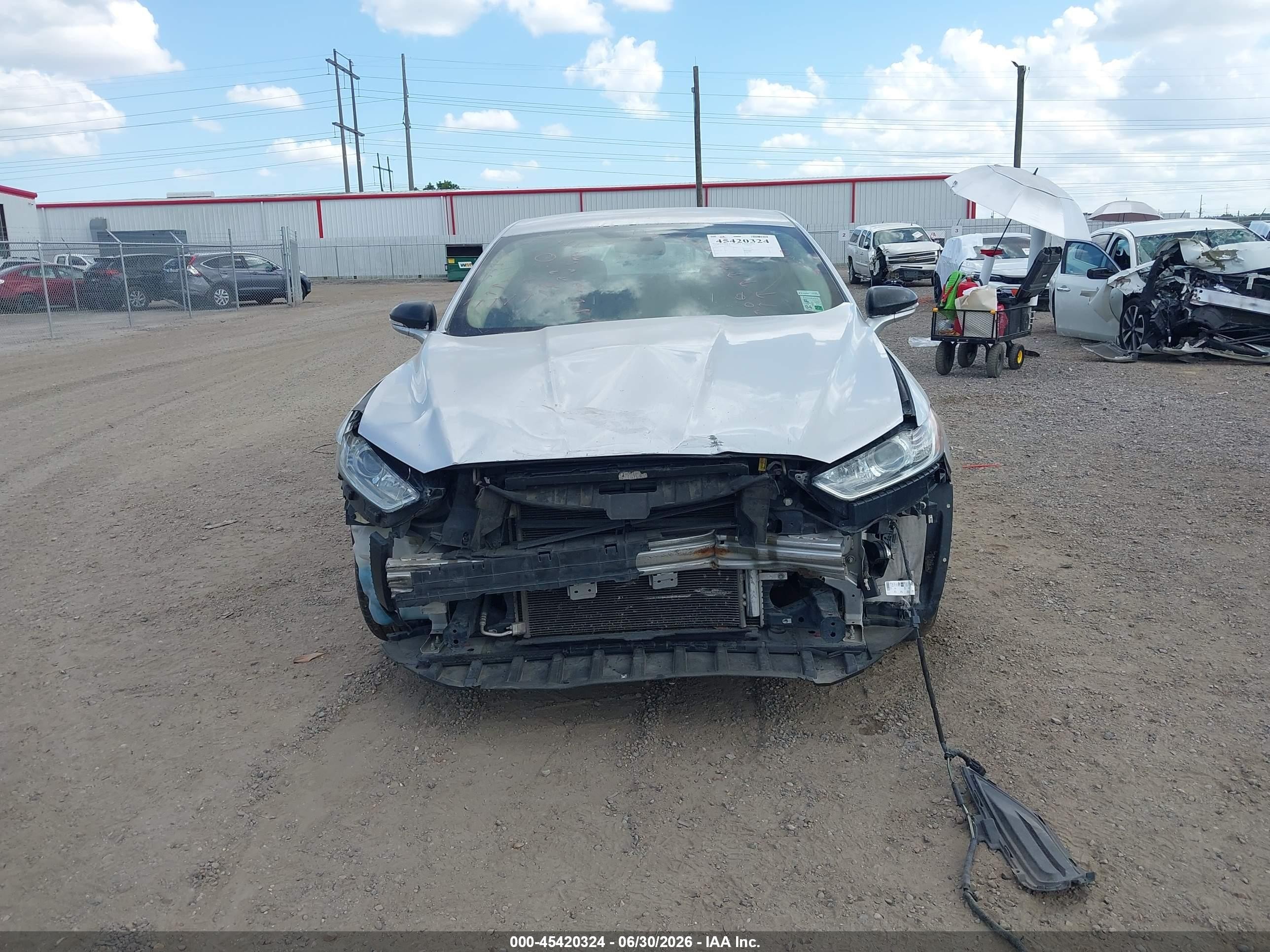 2014 Ford Fusion Se Silver vin: 3FA6P0H70ER122801