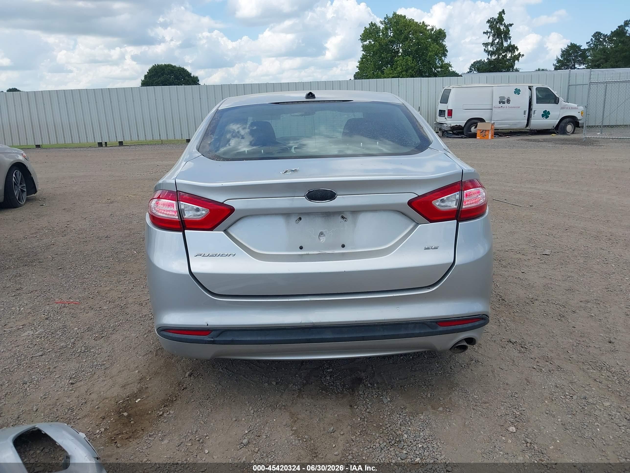 2014 Ford Fusion Se Silver vin: 3FA6P0H70ER122801