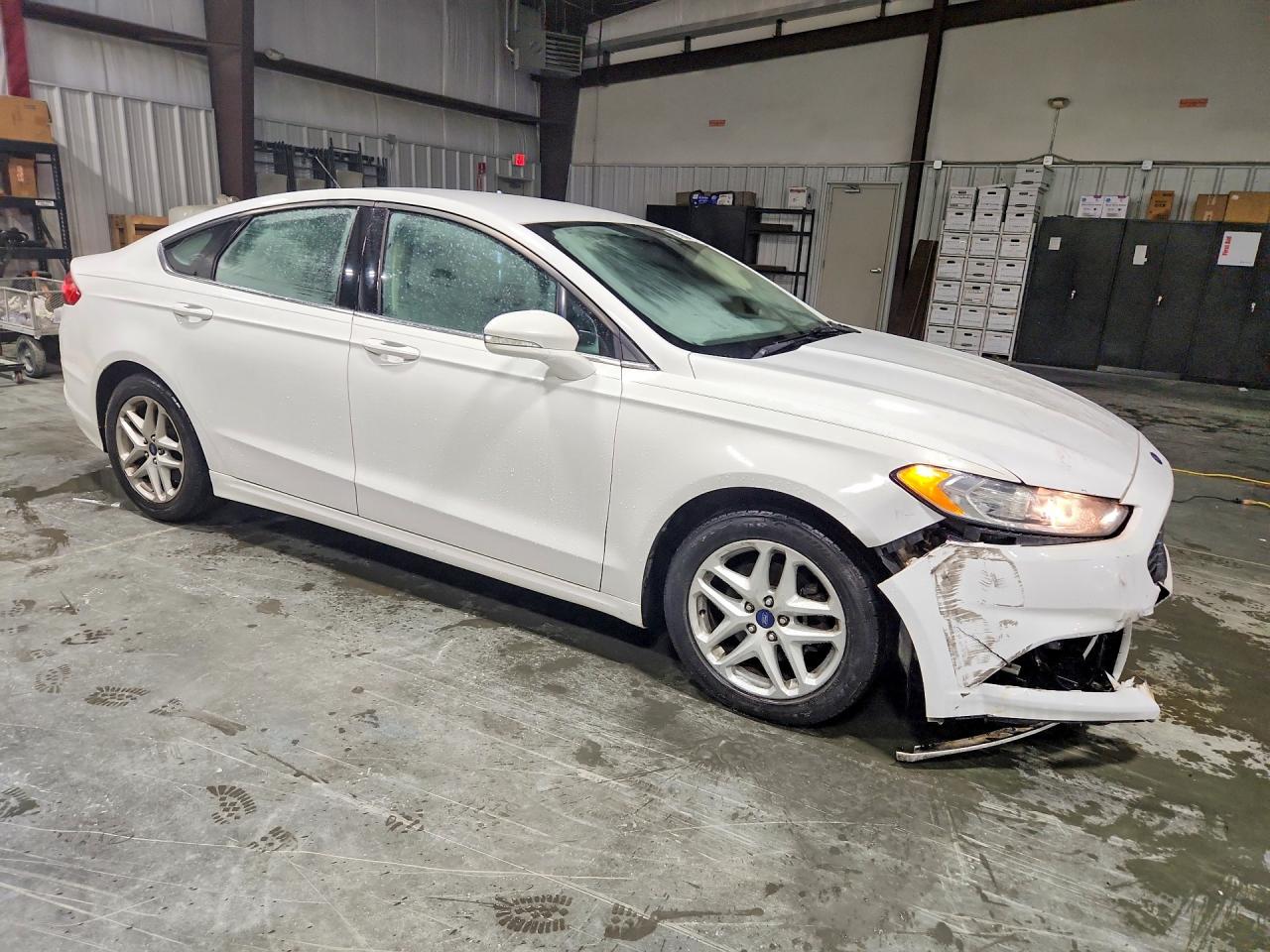2014 Ford Fusion Se White vin: 3FA6P0H70ER123396