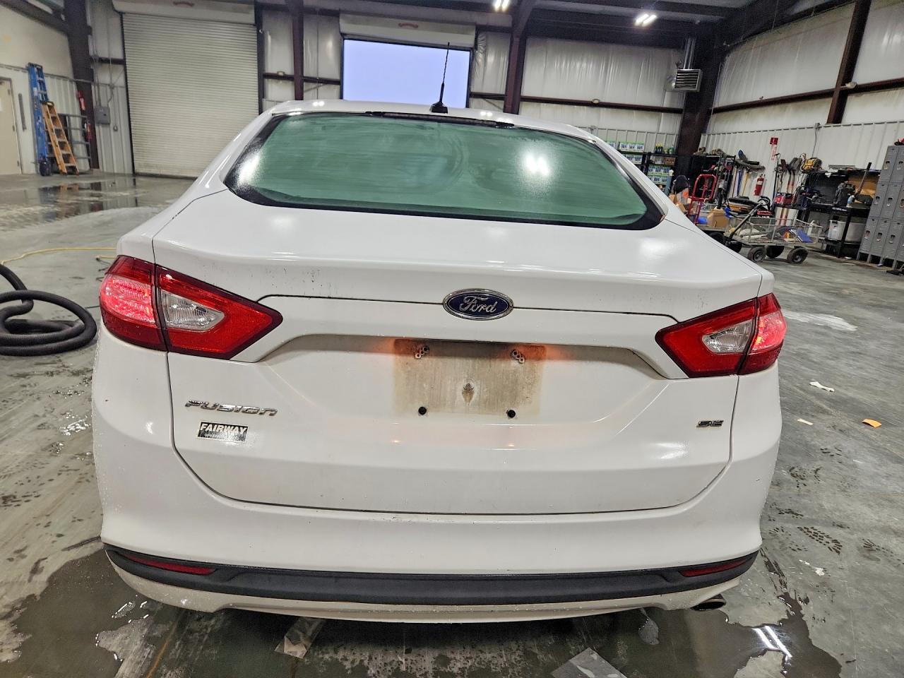 2014 Ford Fusion Se White vin: 3FA6P0H70ER123396