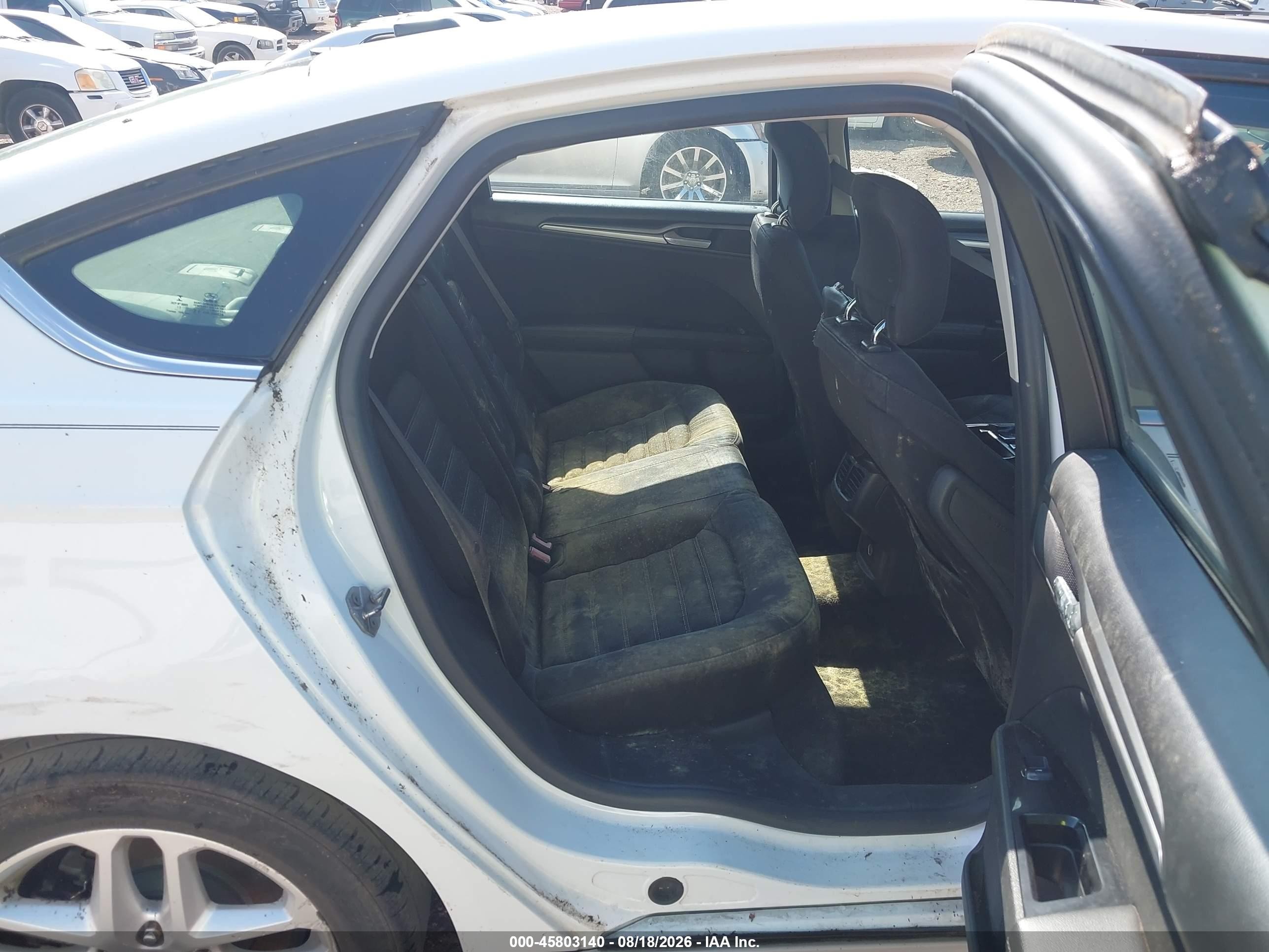 2014 Ford Fusion Se White vin: 3FA6P0H70ER137654