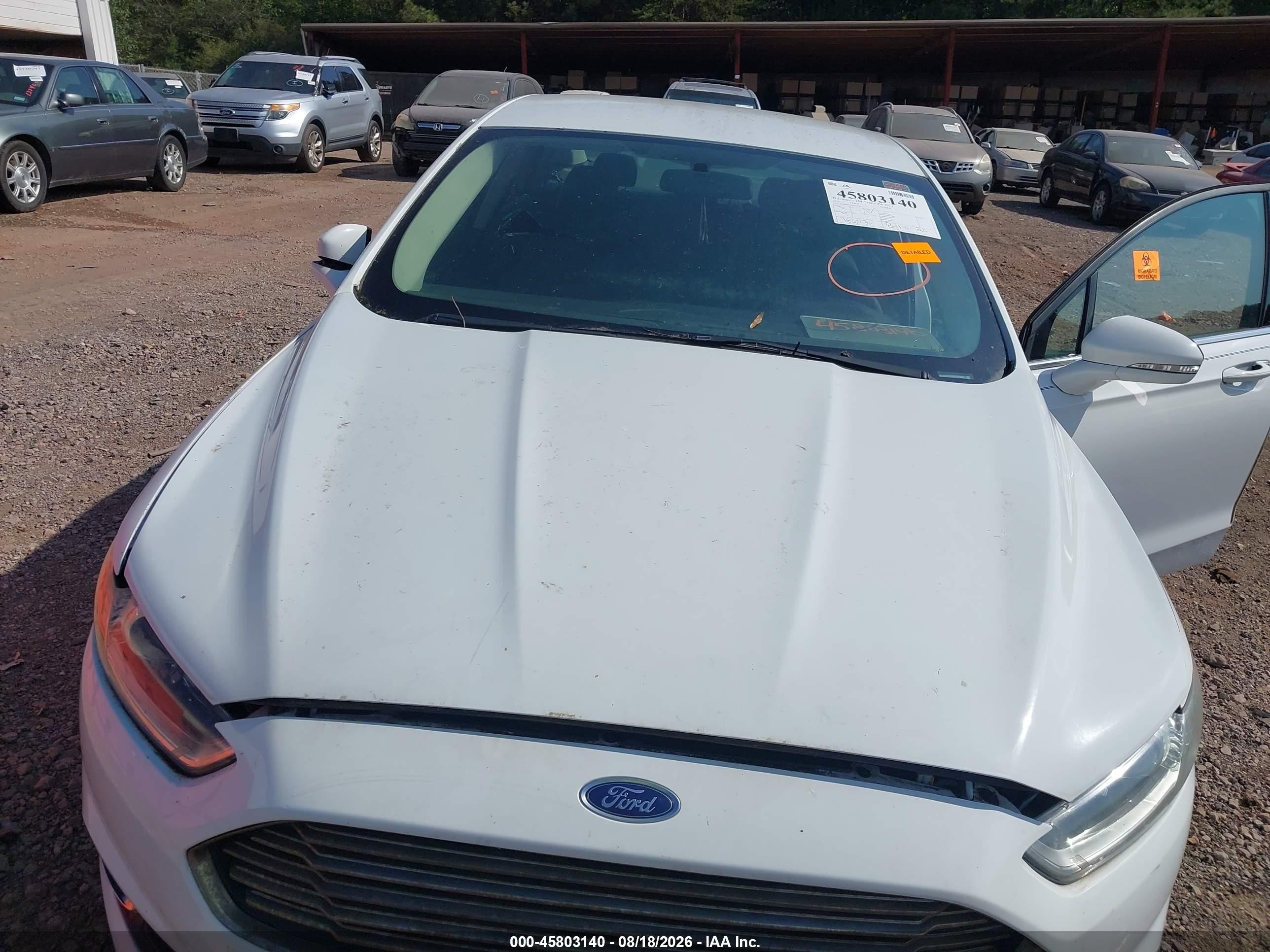 2014 Ford Fusion Se White vin: 3FA6P0H70ER137654