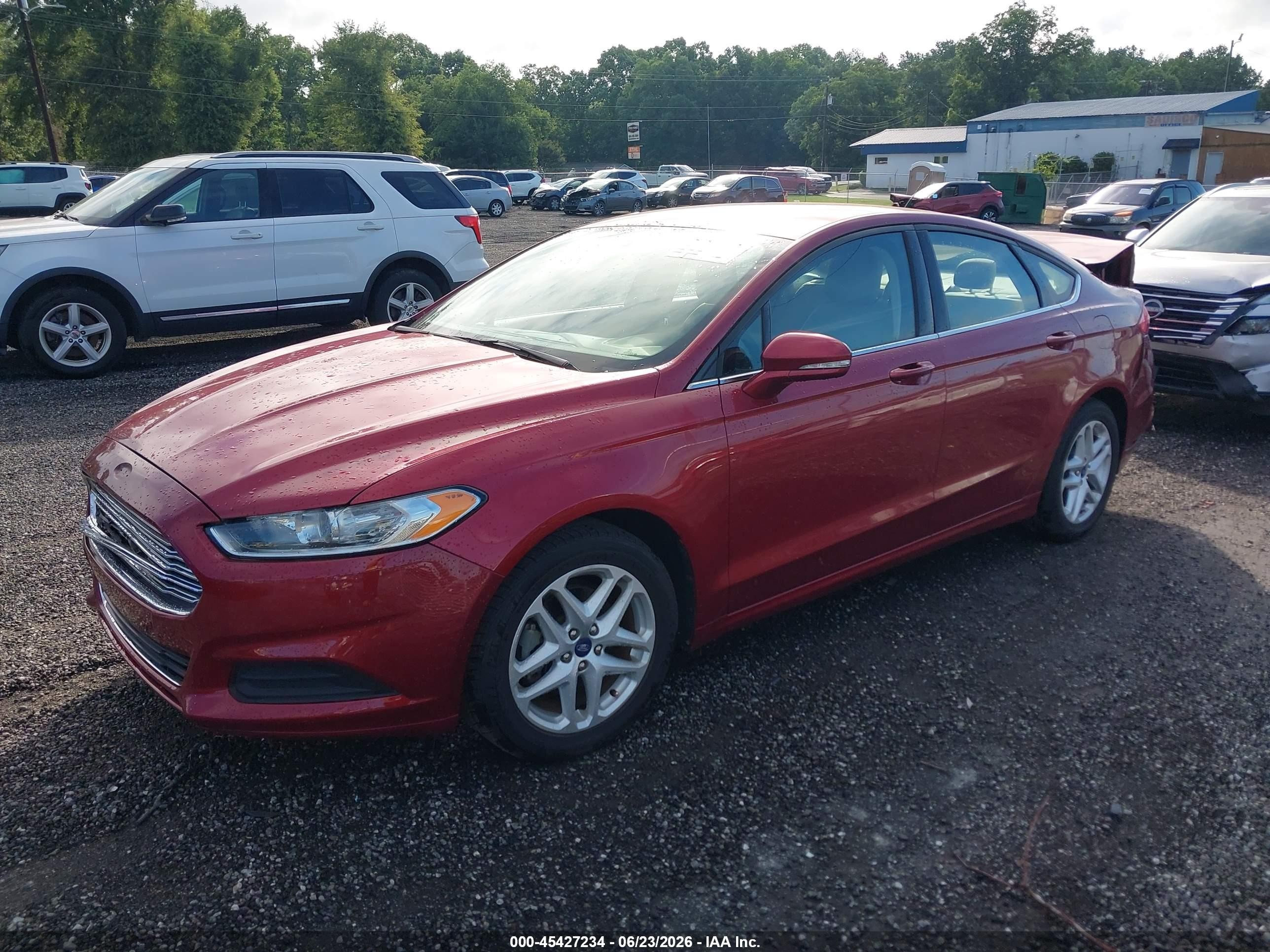 2014 Ford Fusion Se Red vin: 3FA6P0H70ER138433