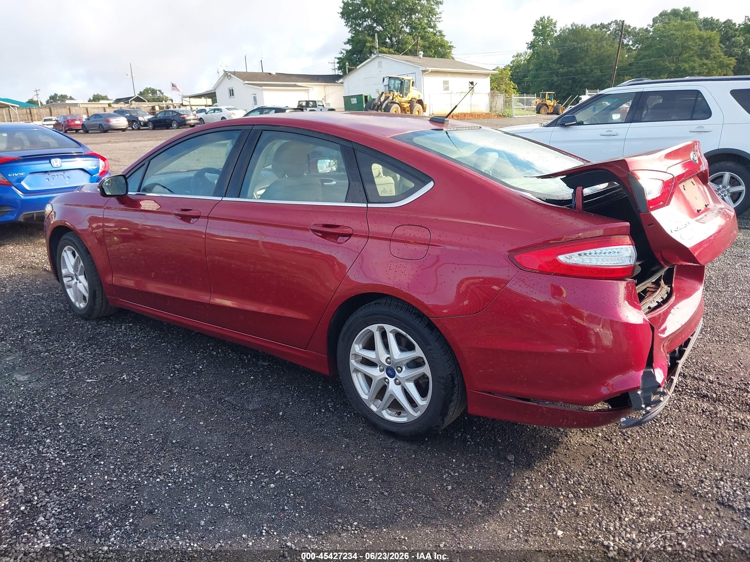 2014 Ford Fusion Se Red vin: 3FA6P0H70ER138433