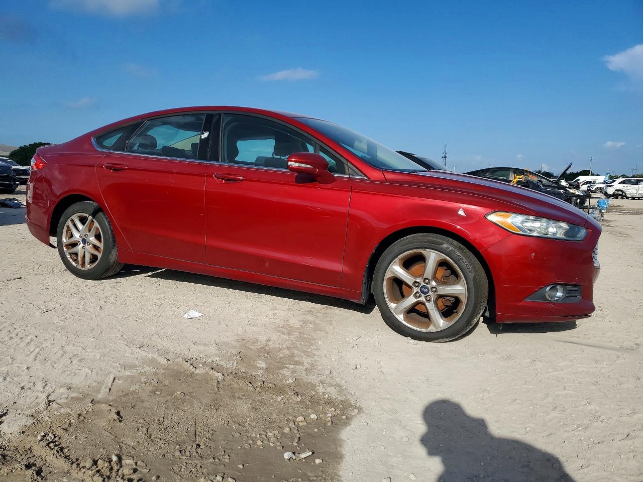 2014 Ford Fusion Se Burgundy vin: 3FA6P0H70ER198910