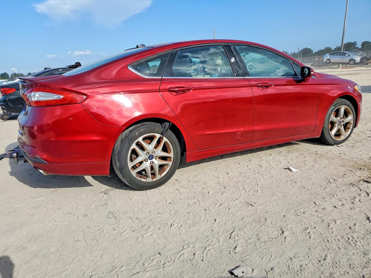 2014 Ford Fusion Se Burgundy vin: 3FA6P0H70ER198910