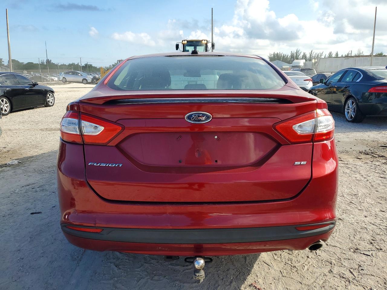 2014 Ford Fusion Se Burgundy vin: 3FA6P0H70ER198910