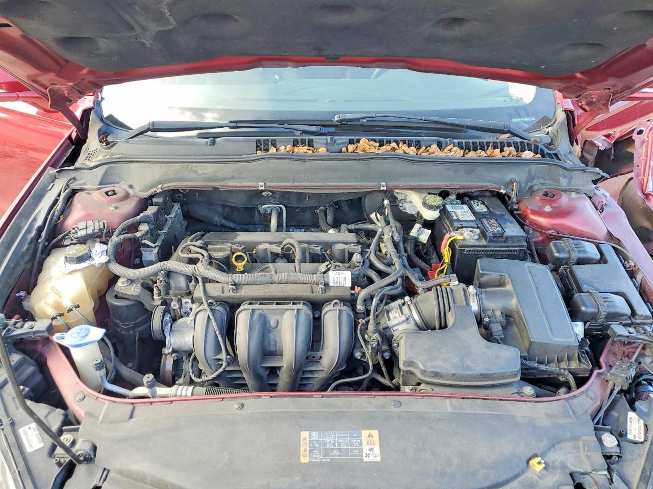 2014 Ford Fusion Se Burgundy vin: 3FA6P0H70ER198910