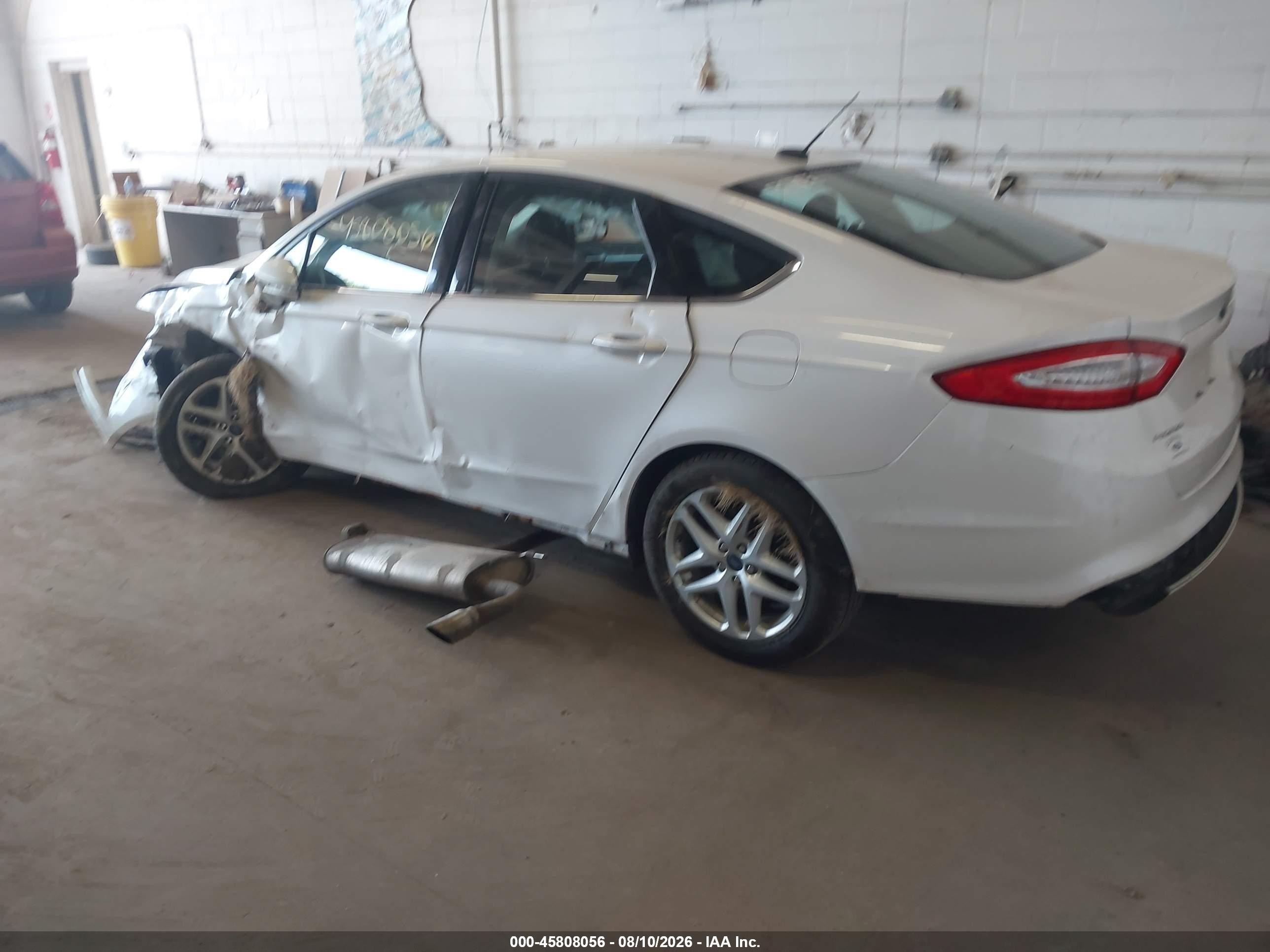 2014 Ford Fusion Se White vin: 3FA6P0H70ER255865