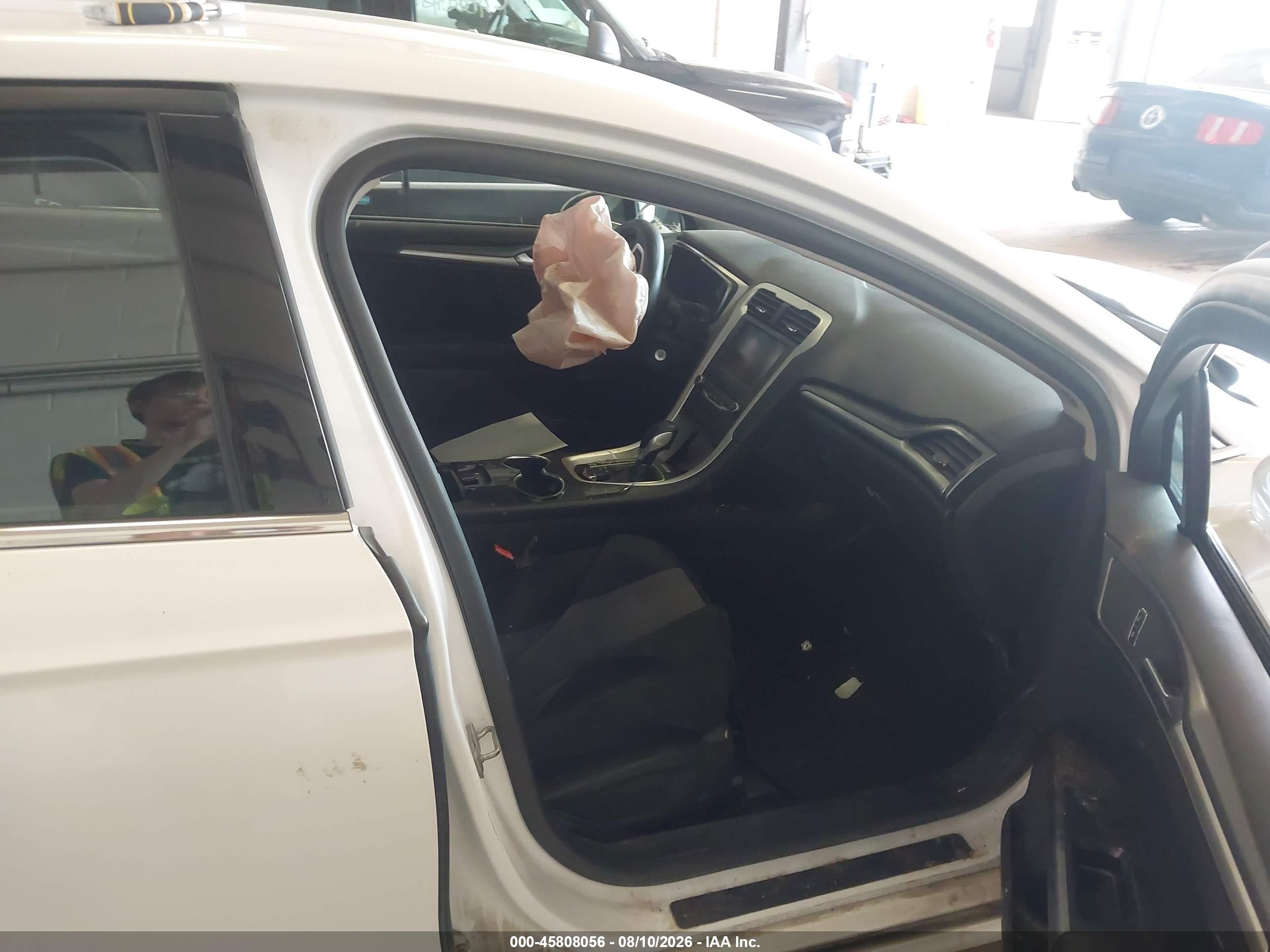 2014 Ford Fusion Se White vin: 3FA6P0H70ER255865