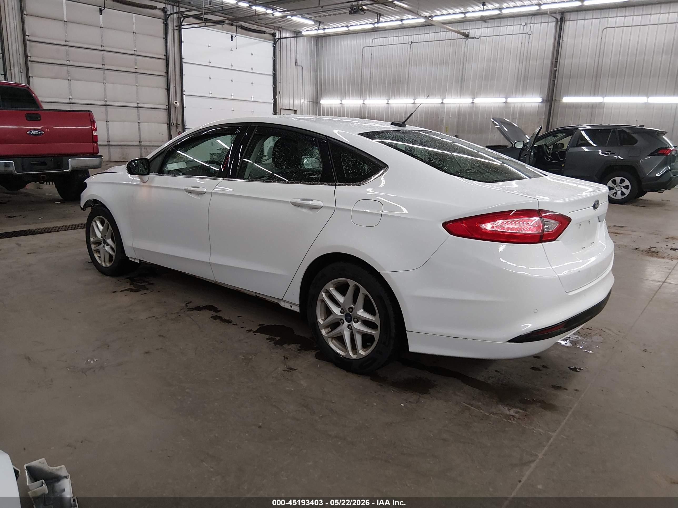 2014 Ford Fusion Se White vin: 3FA6P0H70ER264677
