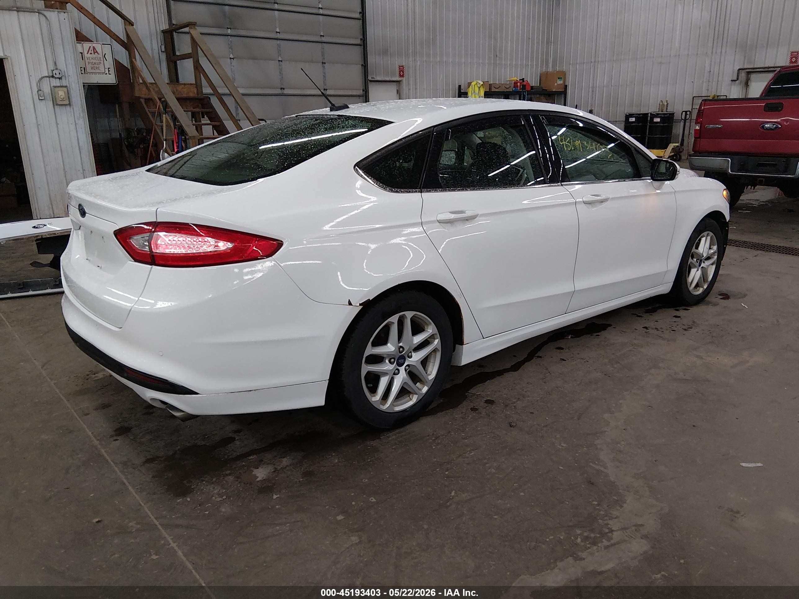 2014 Ford Fusion Se White vin: 3FA6P0H70ER264677