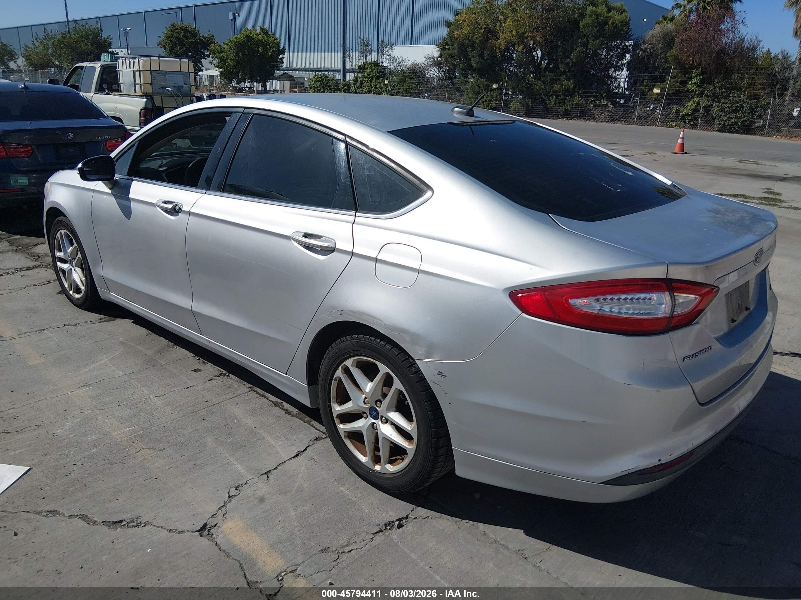 2014 Ford Fusion Se Silver vin: 3FA6P0H70ER301677