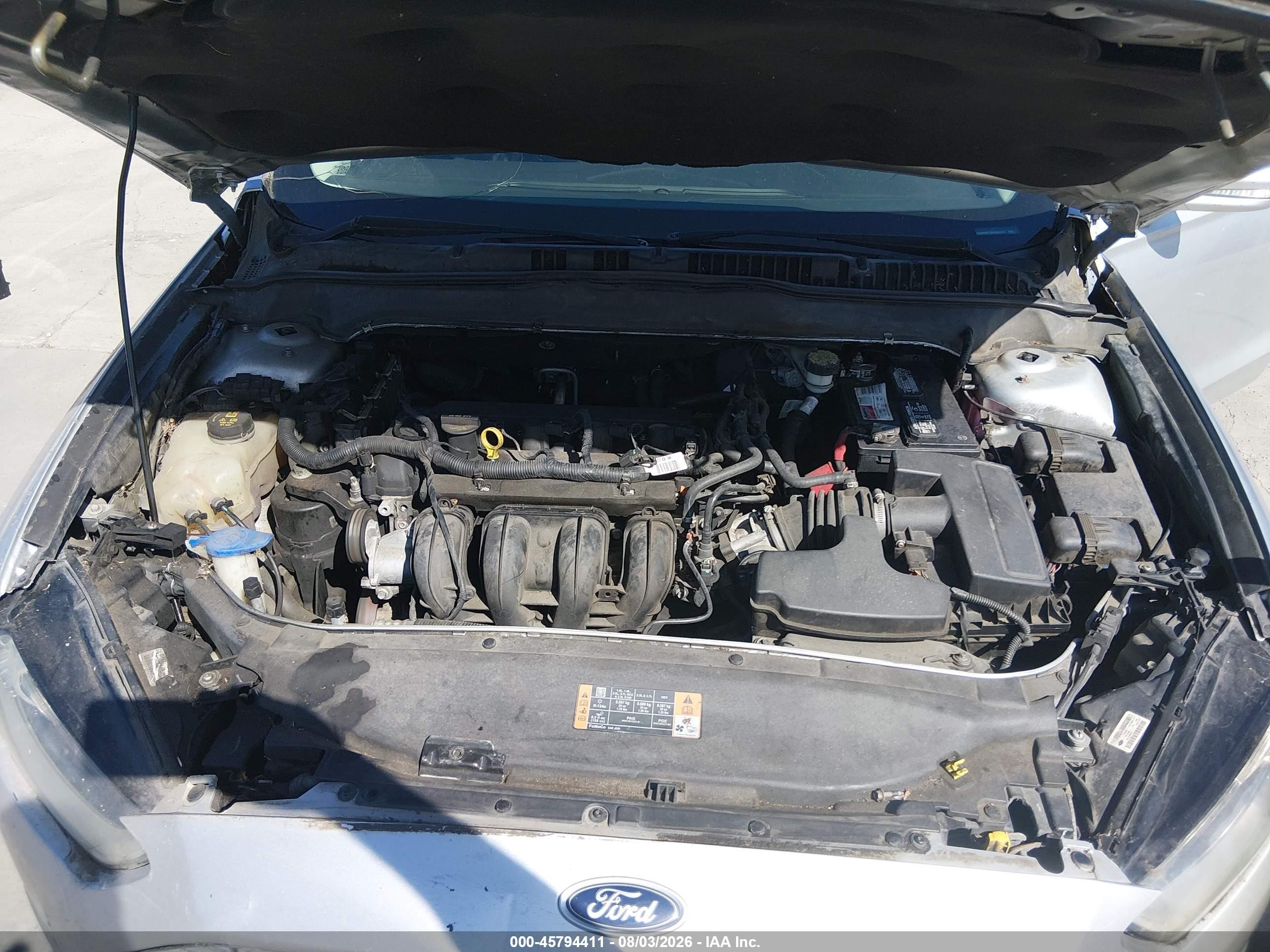 2014 Ford Fusion Se Silver vin: 3FA6P0H70ER301677