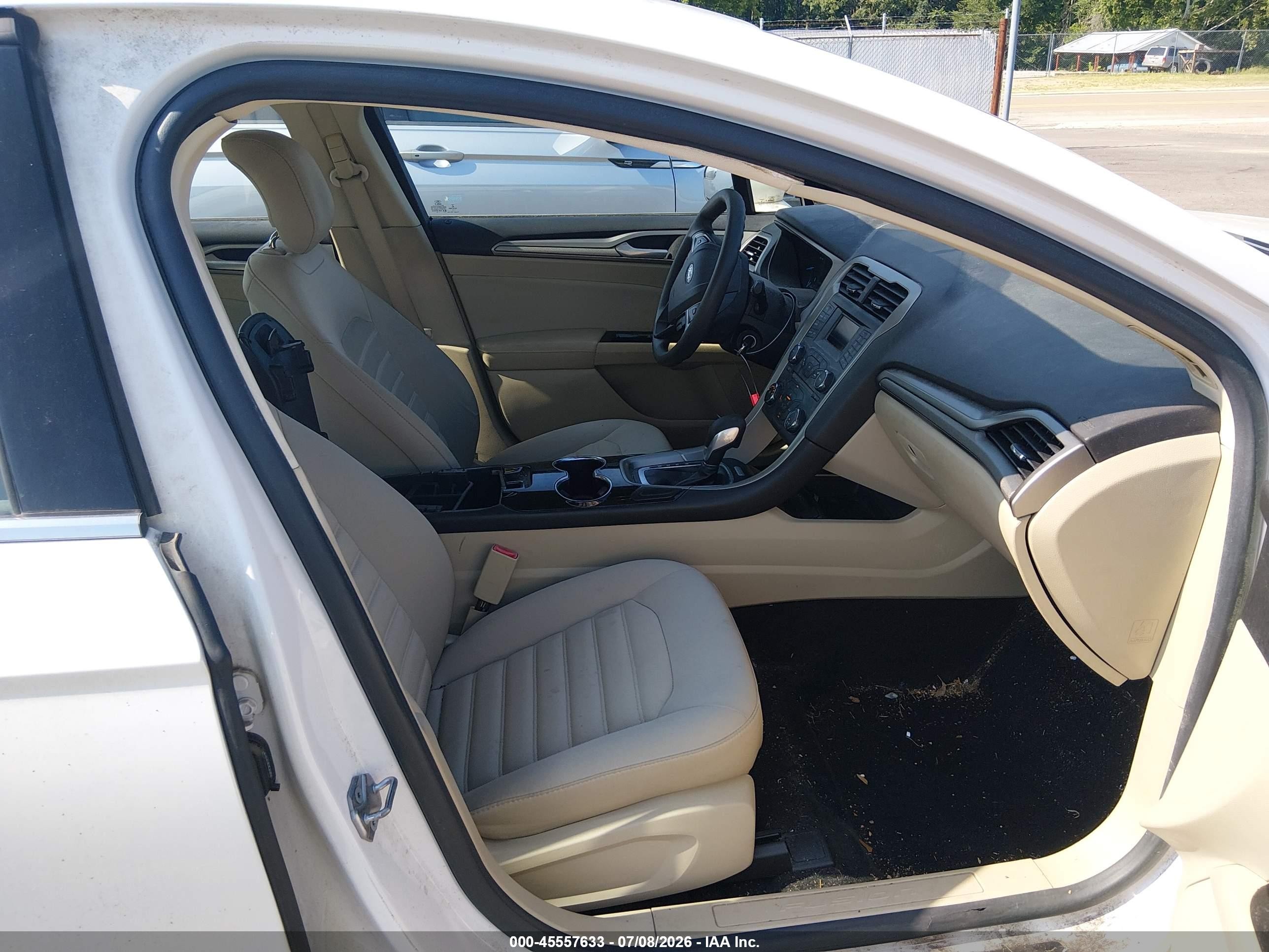 2014 Ford Fusion Se White vin: 3FA6P0H70ER349809