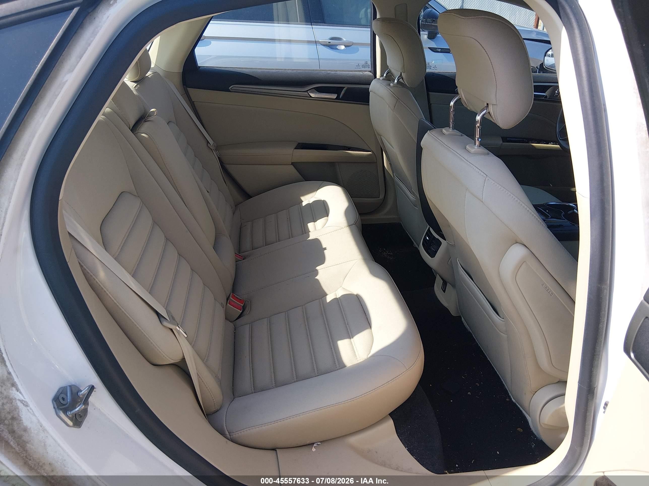 2014 Ford Fusion Se White vin: 3FA6P0H70ER349809