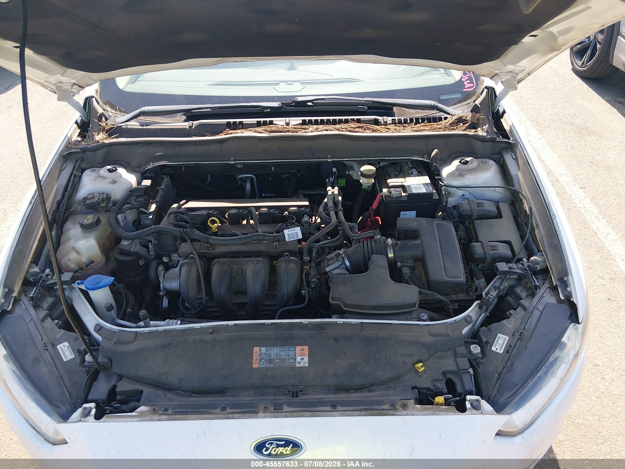 2014 Ford Fusion Se White vin: 3FA6P0H70ER349809