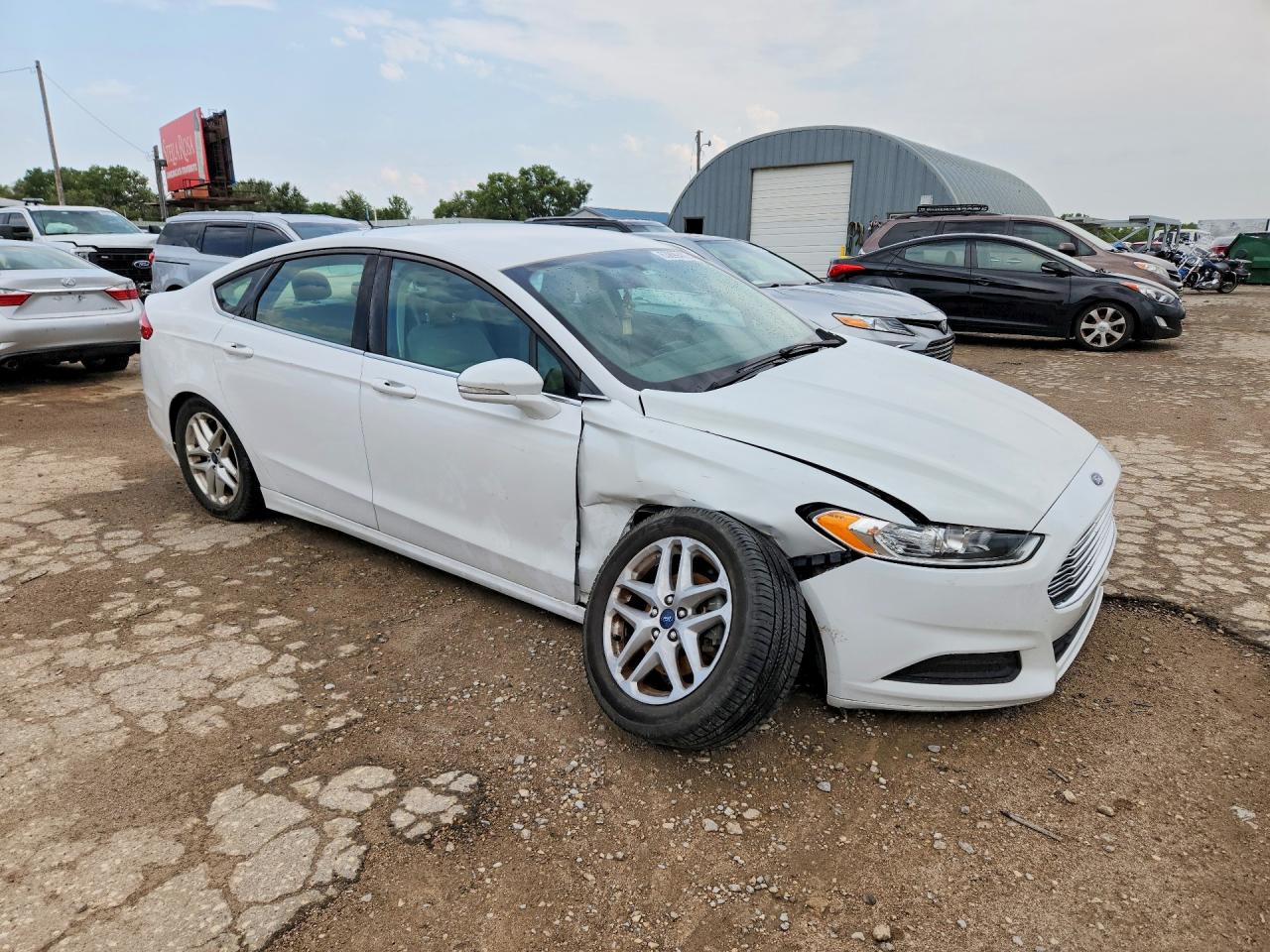 2015 Ford Fusion Se White vin: 3FA6P0H70FR100122