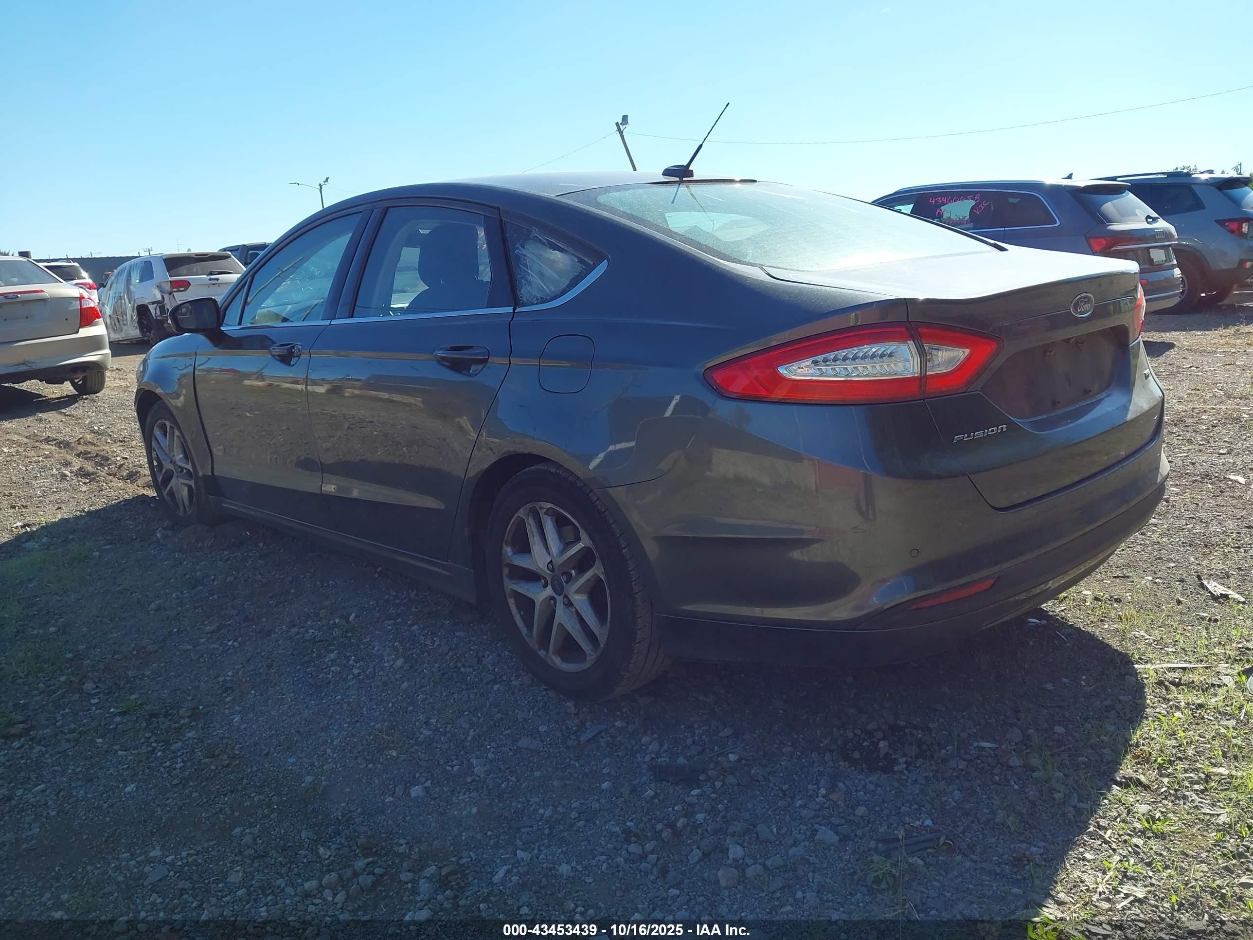 2015 Ford Fusion Se Gray vin: 3FA6P0H70FR121262