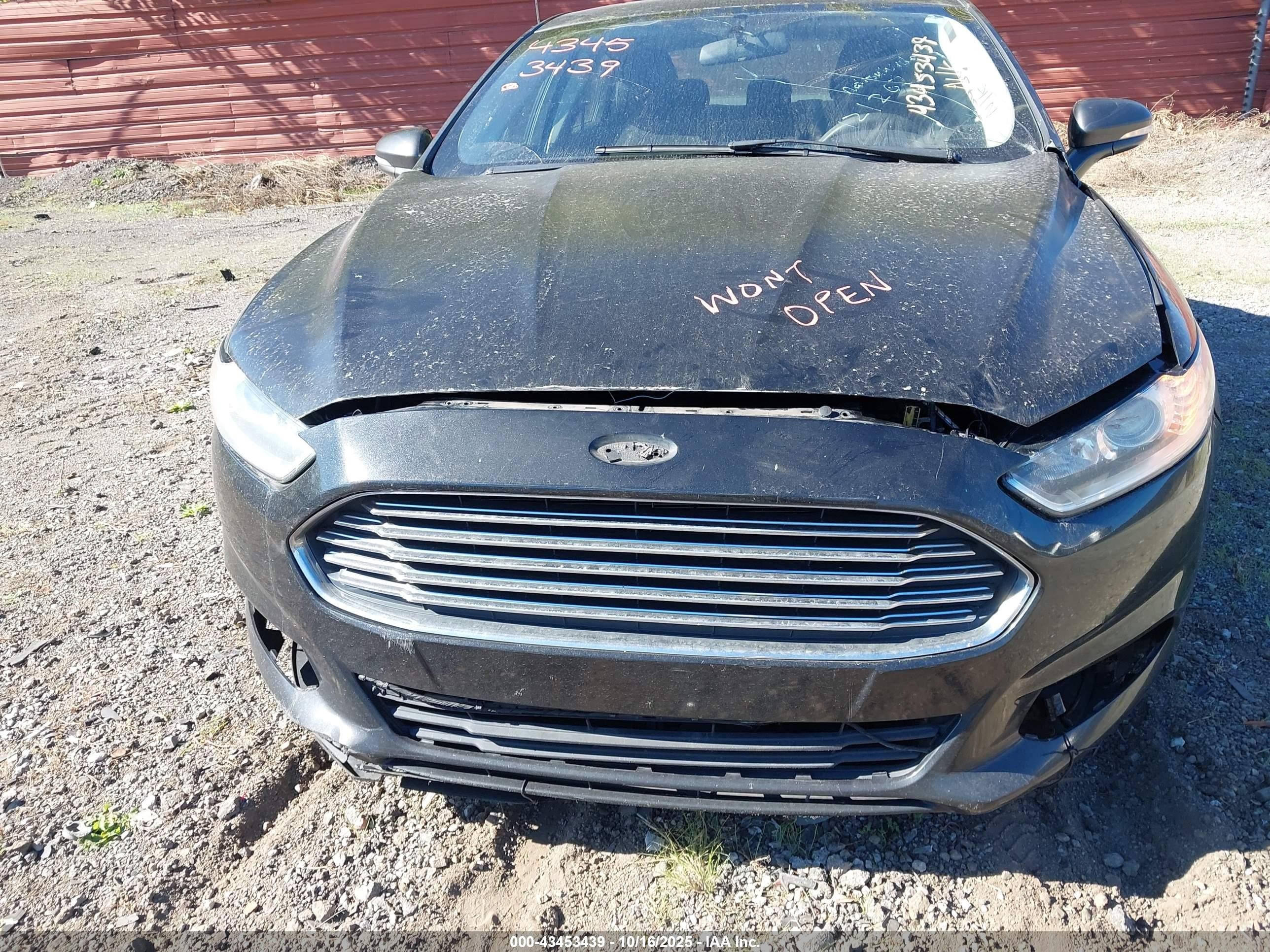 2015 Ford Fusion Se Gray vin: 3FA6P0H70FR121262