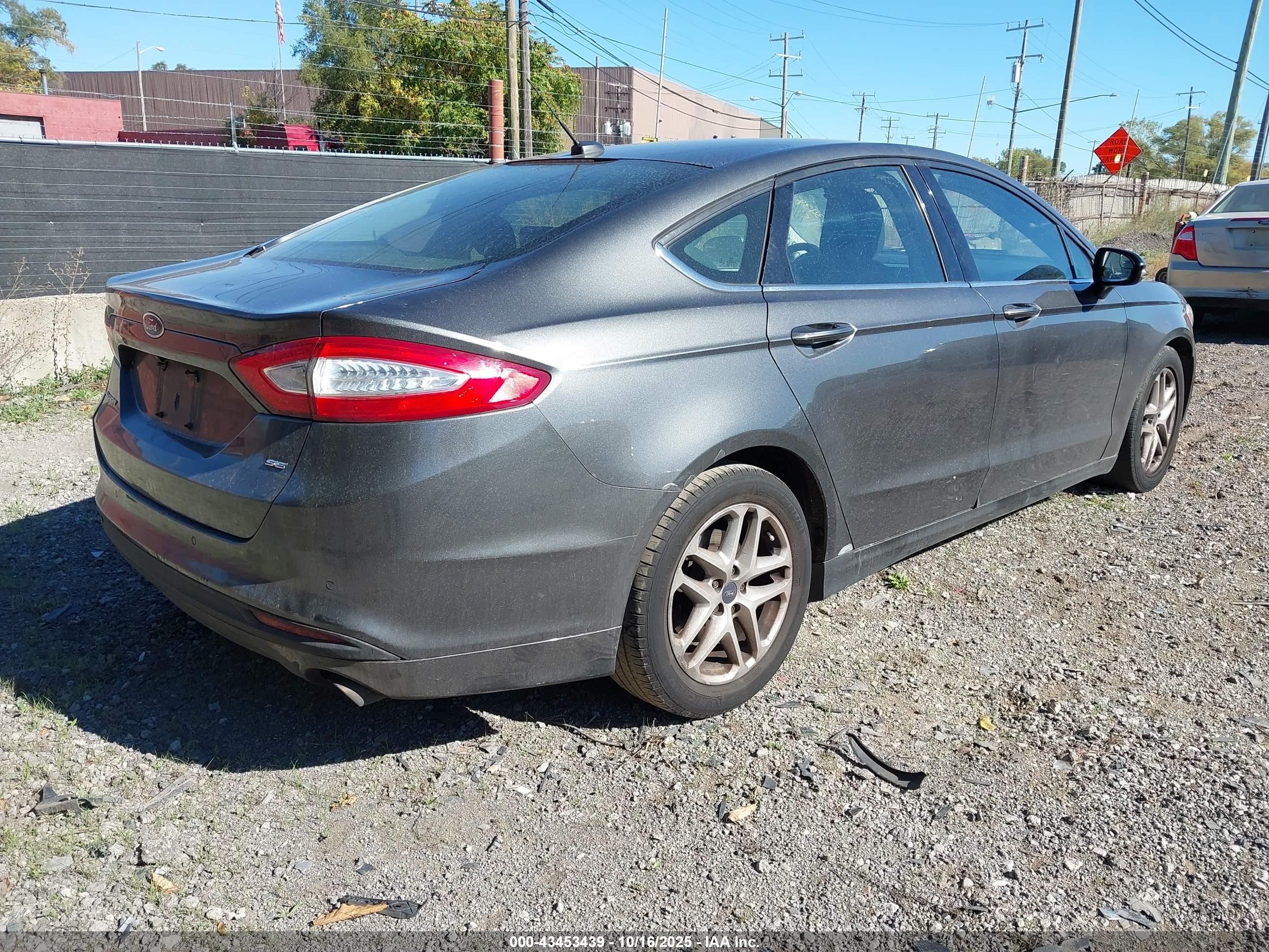 2015 Ford Fusion Se Gray vin: 3FA6P0H70FR121262
