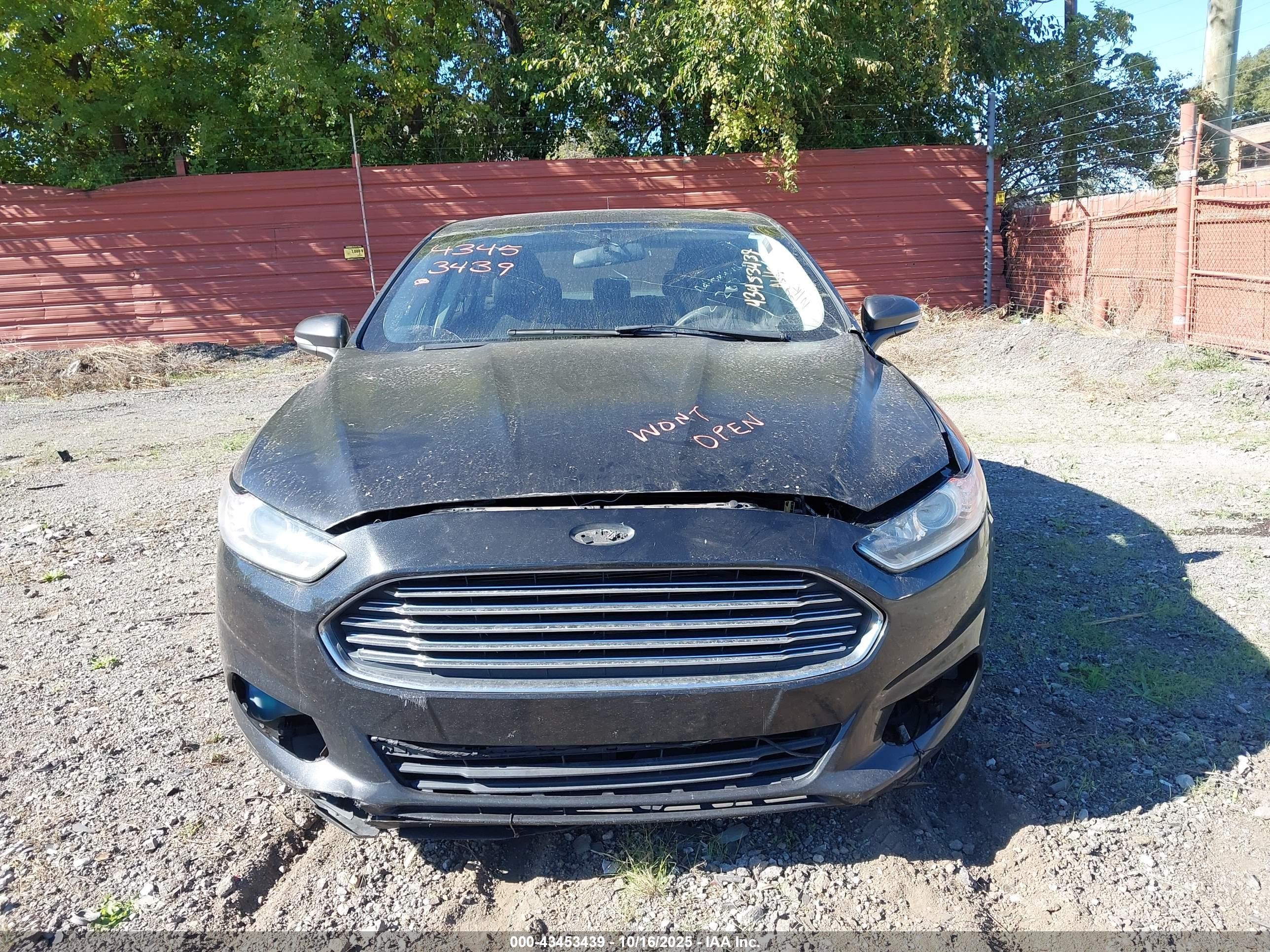 2015 Ford Fusion Se Gray vin: 3FA6P0H70FR121262