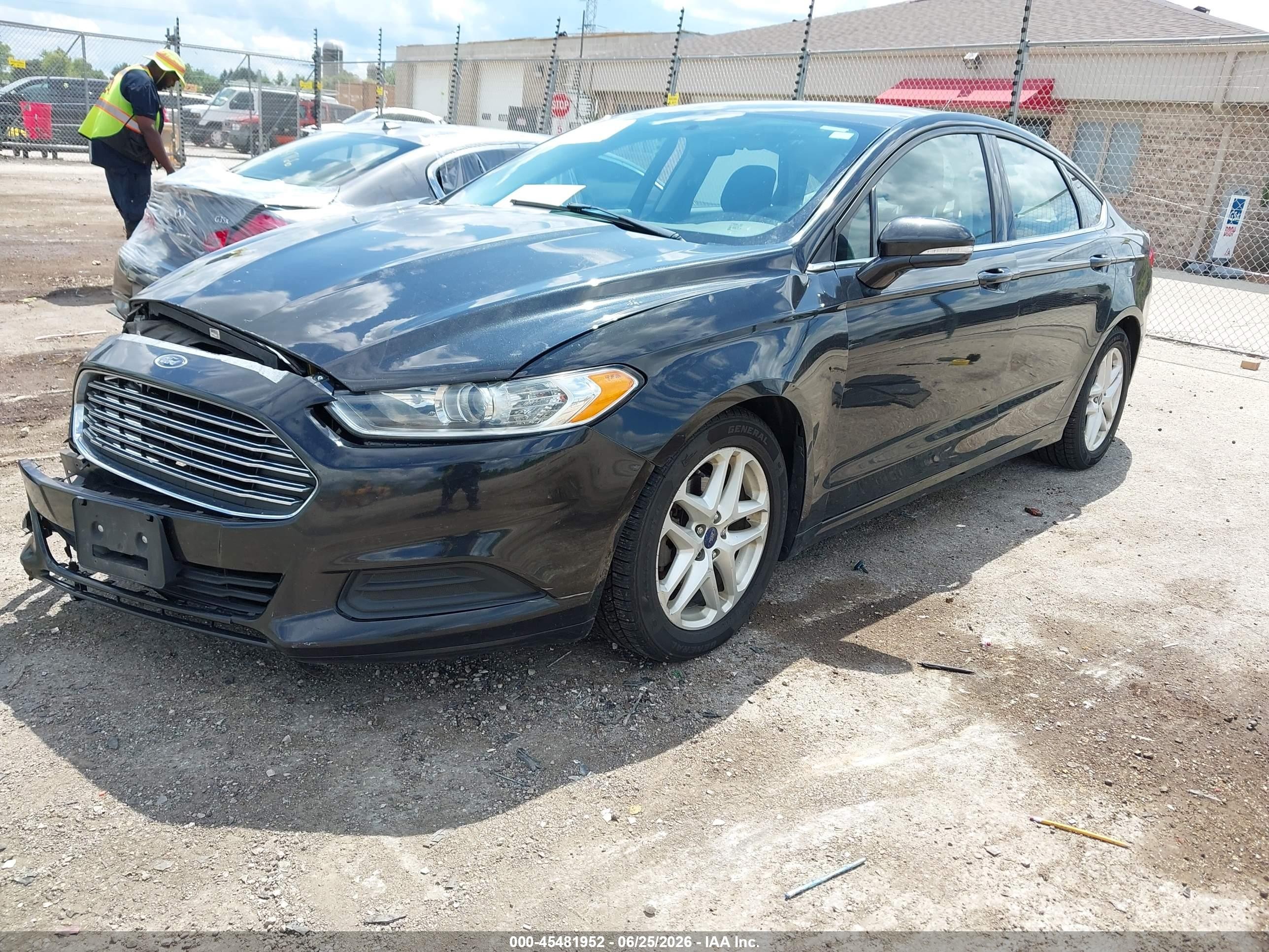 2015 Ford Fusion Se Black vin: 3FA6P0H70FR124811