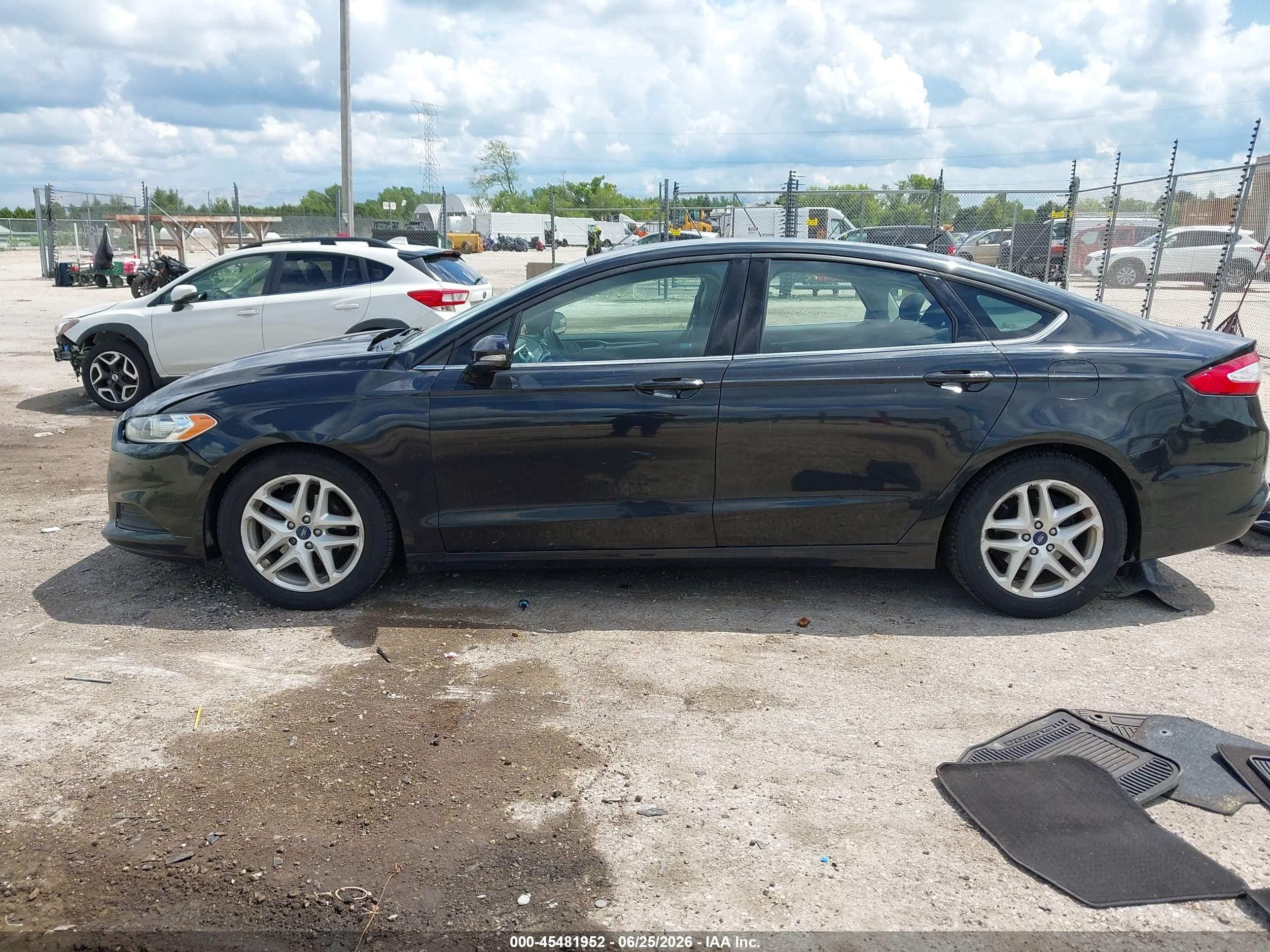 2015 Ford Fusion Se Black vin: 3FA6P0H70FR124811