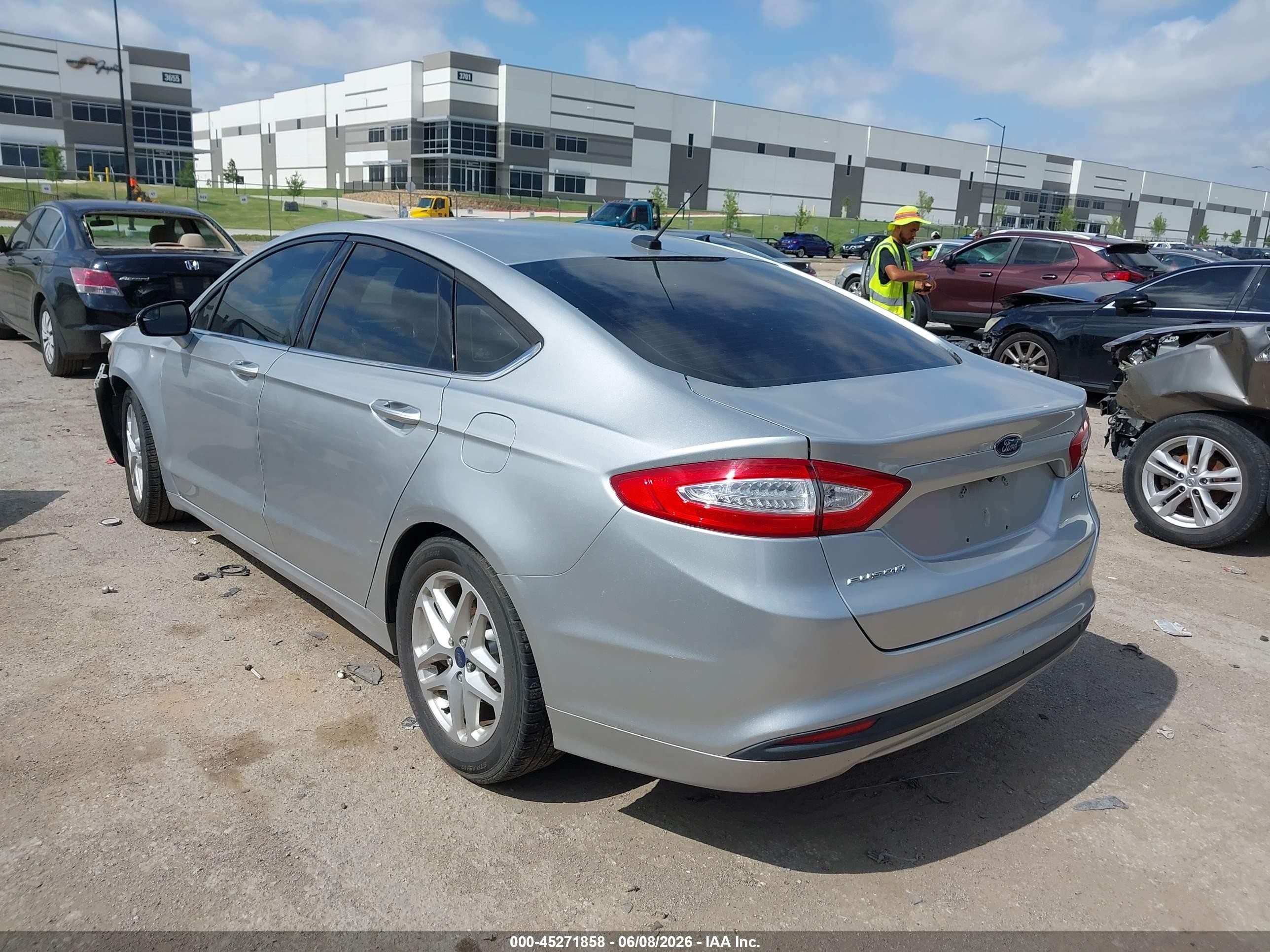 2015 Ford Fusion Se Silver vin: 3FA6P0H70FR169408